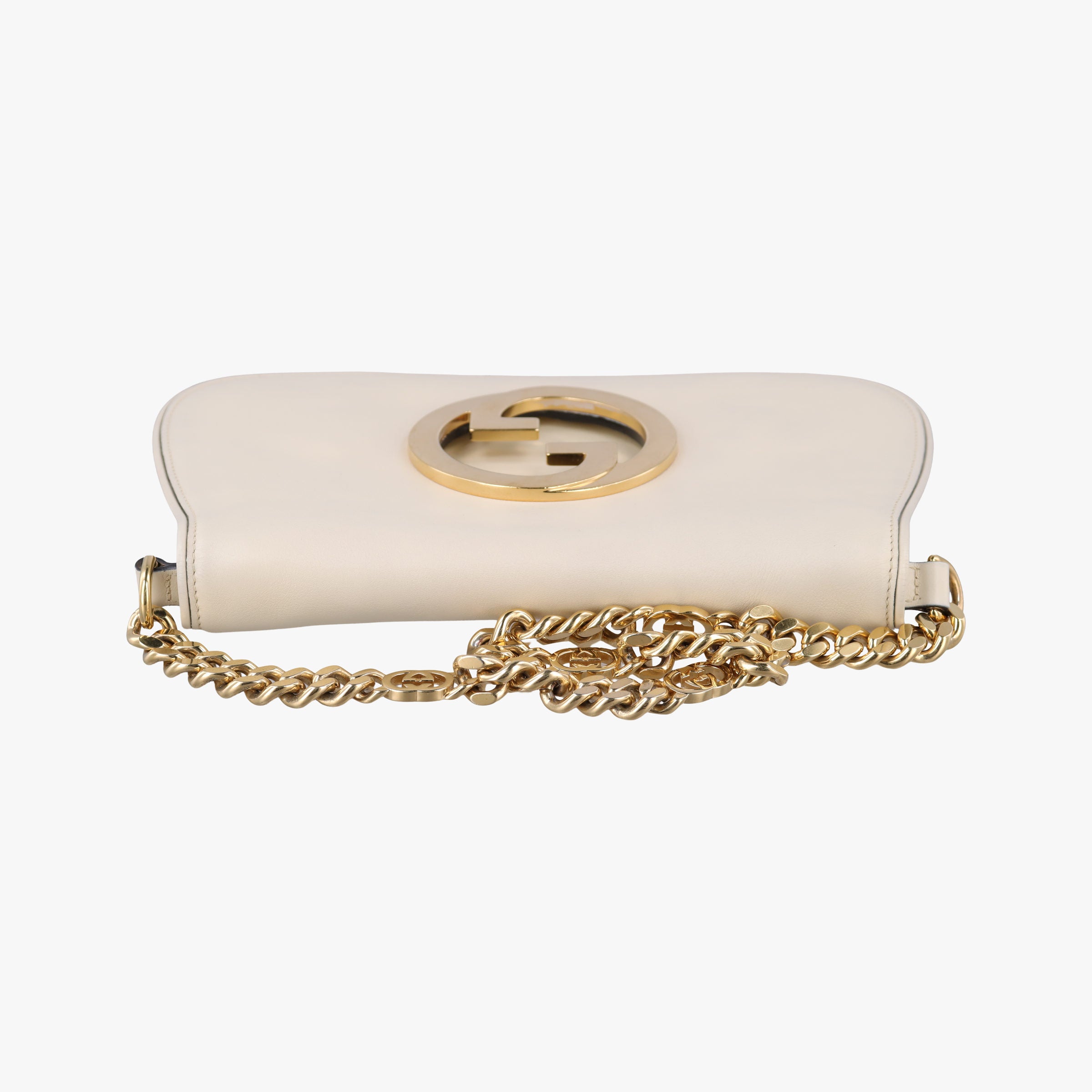 Vintage Gucci Blondie Chain White Leather 699268 shoulderbag | stylenewstar