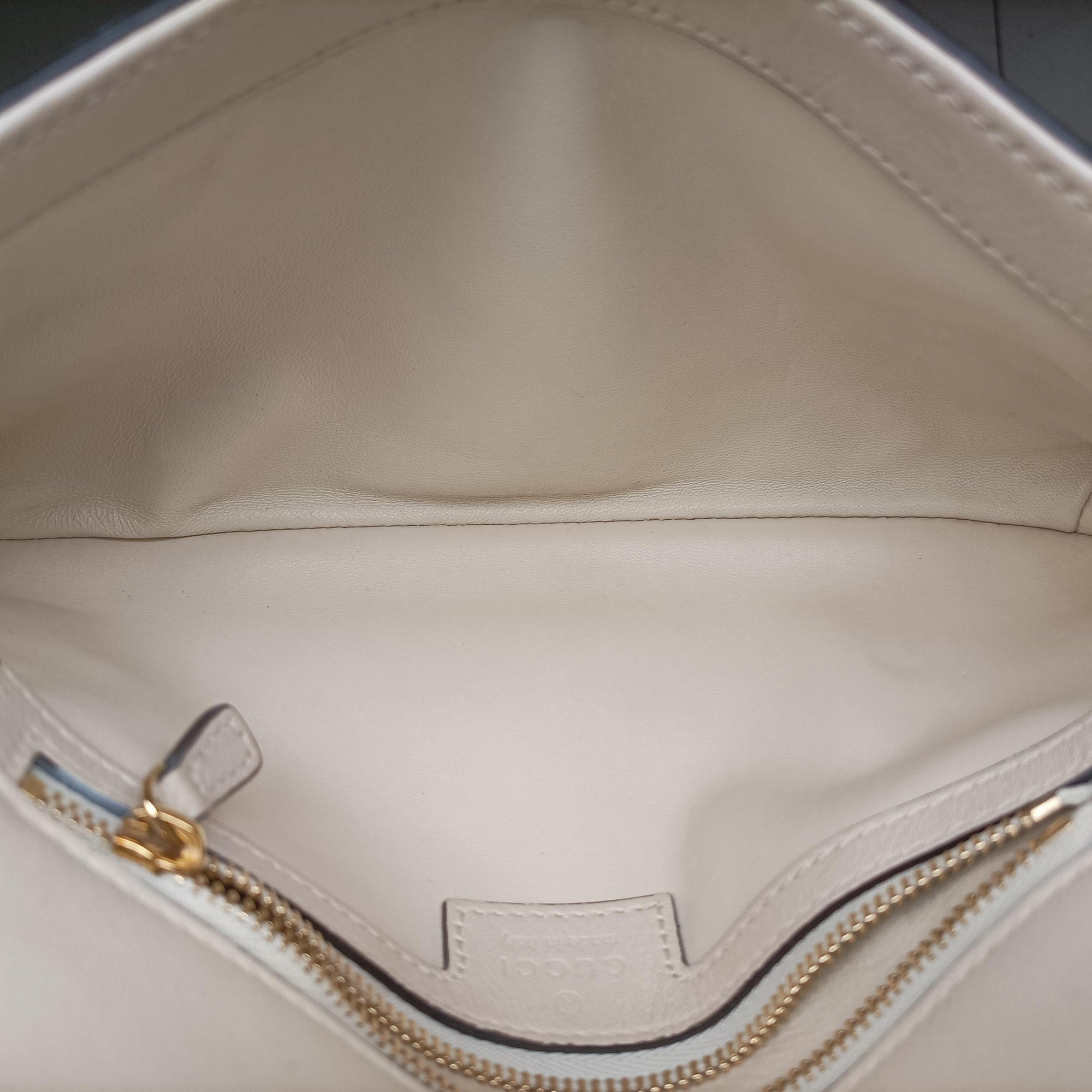 Vintage Gucci Blondie Chain White Leather 699268 shoulderbag | stylenewstar