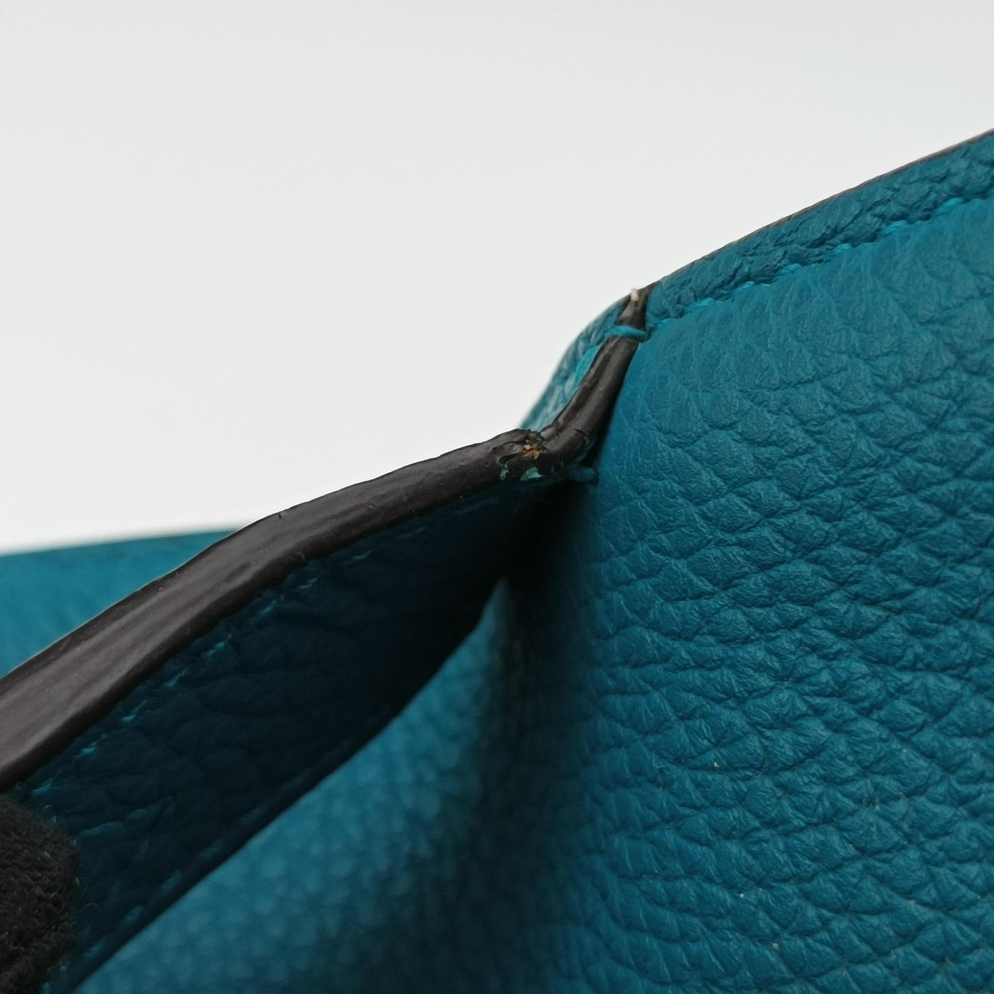 Pre-owned Gucci Bright Bit Blue Leather 353231 shoulderbag | stylenewstar