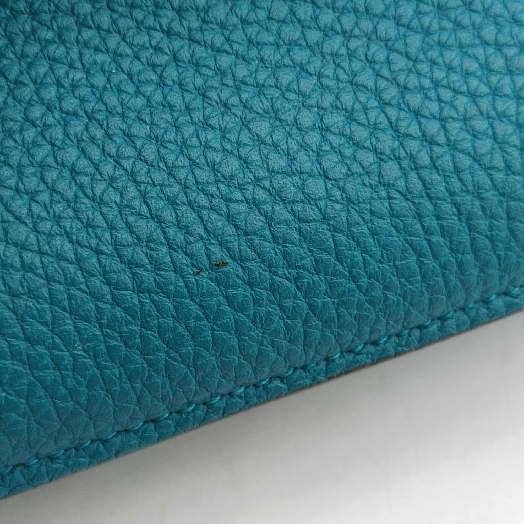 Pre-owned Gucci Bright Bit Blue Leather 353231 shoulderbag | stylenewstar