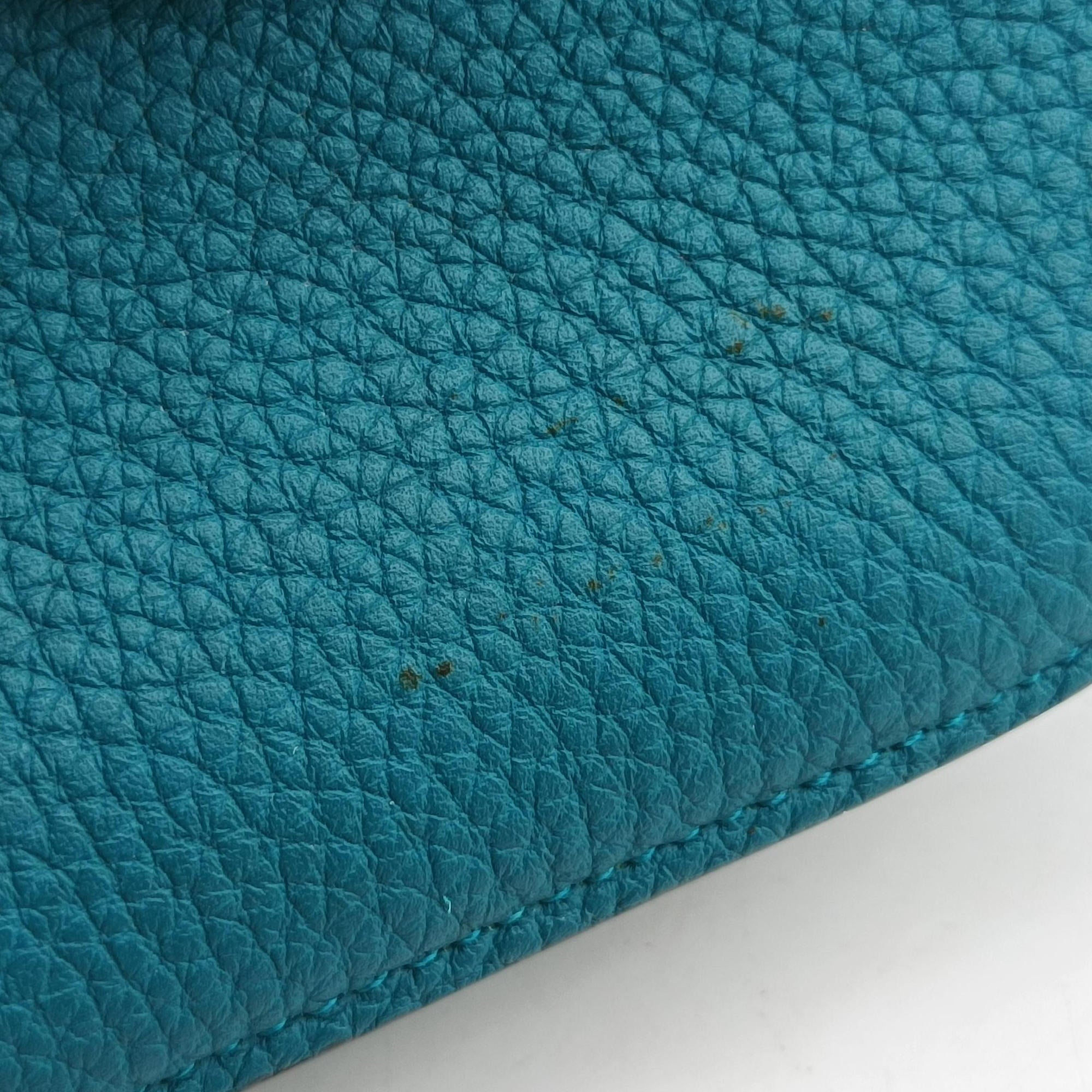 Pre-owned Gucci Bright Bit Blue Leather 353231 shoulderbag | stylenewstar