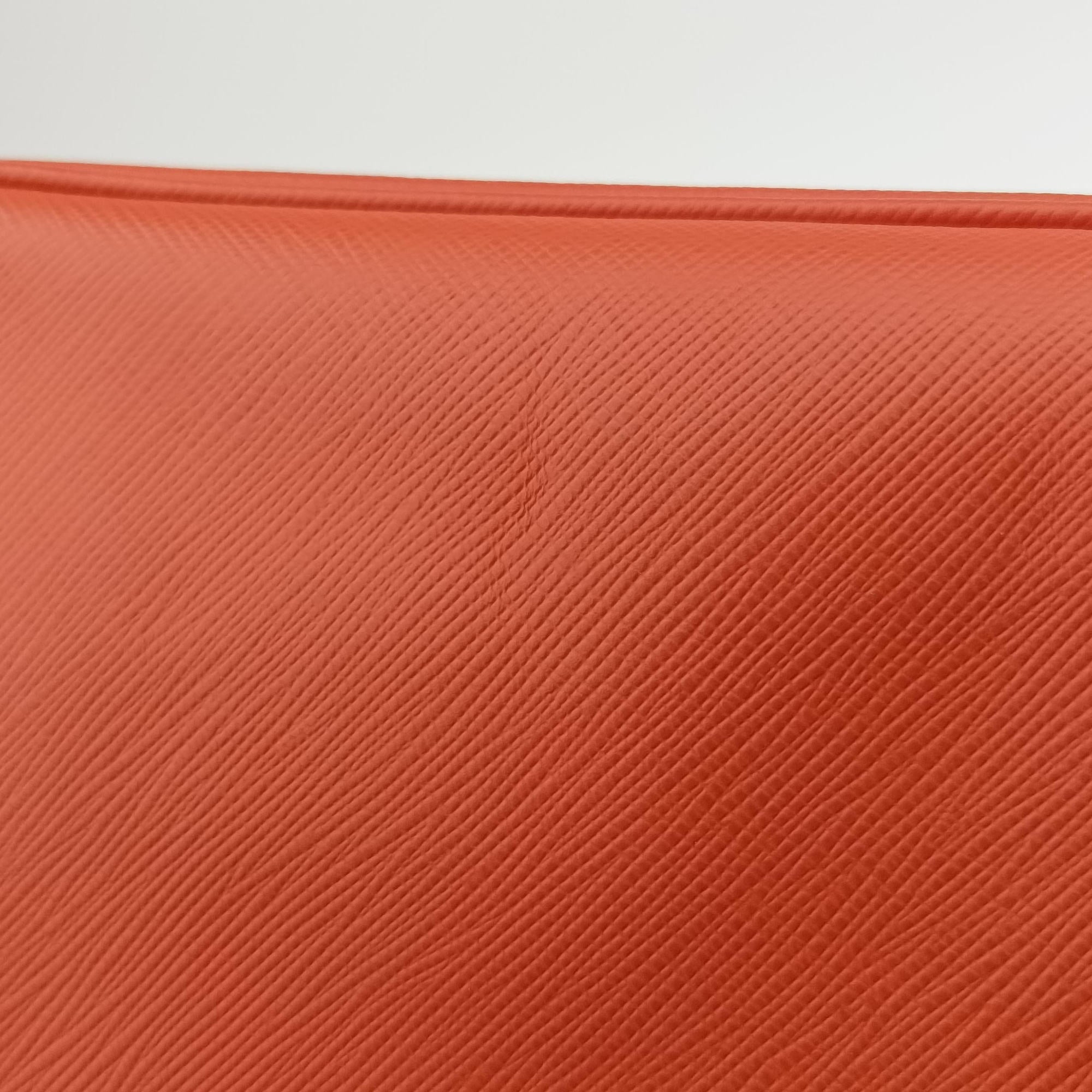Pre-owned Prada Galleria Orange SAFFIANO Leather BN1844 shoulderbag | stylenewstar