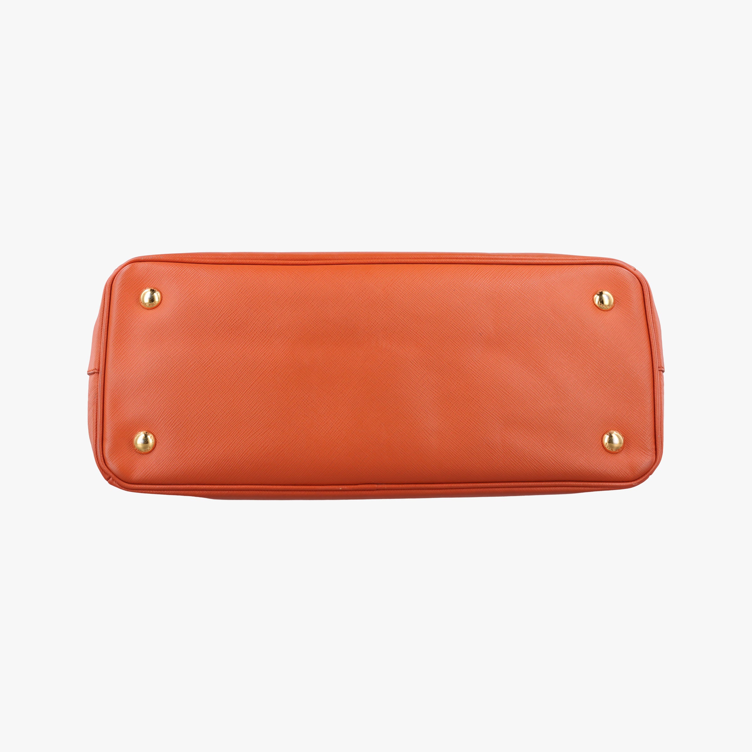 Pre-owned Prada Galleria Orange SAFFIANO Leather BN1844 shoulderbag | stylenewstar