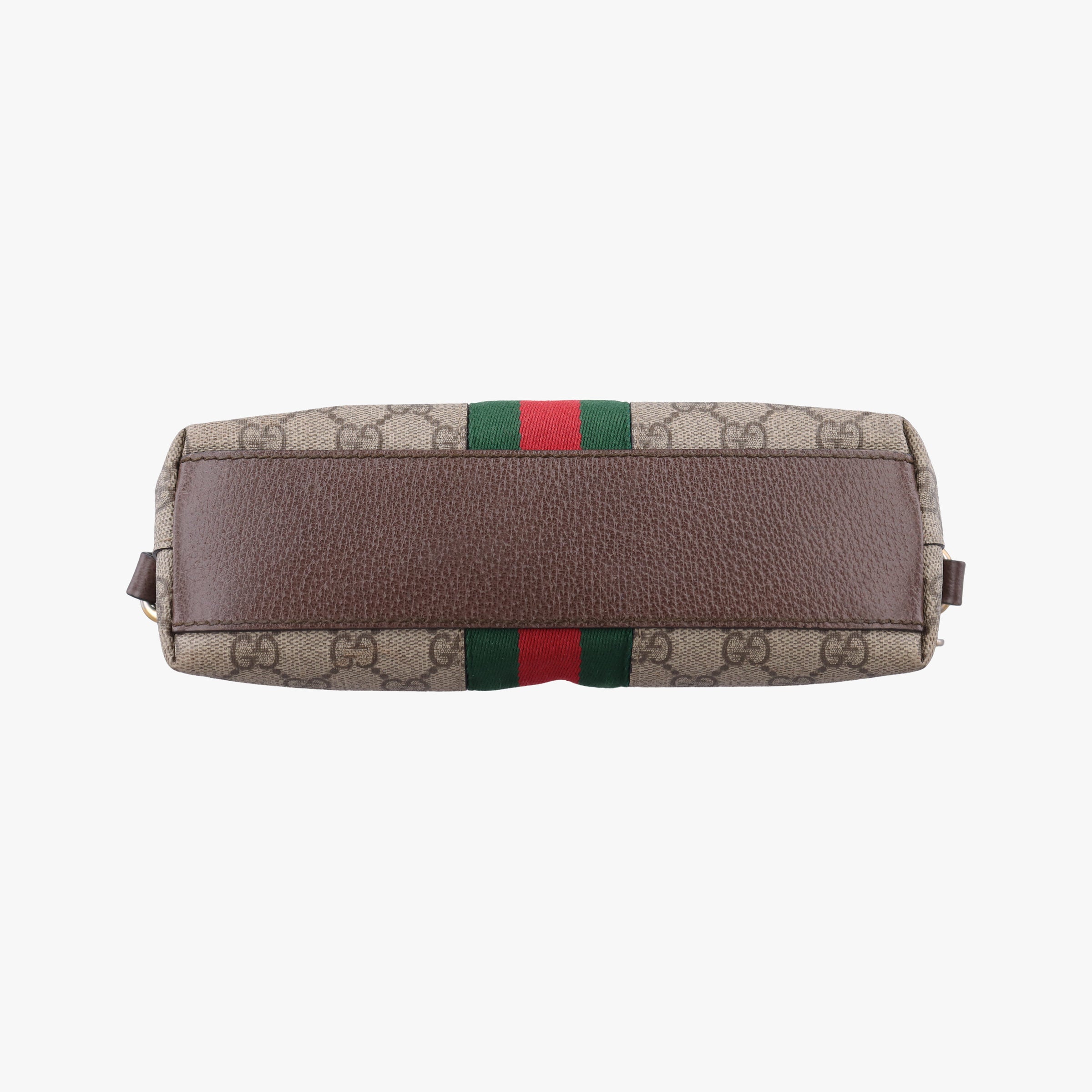 Pre-owned Gucci Ophidia brown×red×green PVC coated canvas×Leather 499621 shoulderbag | stylenewstar