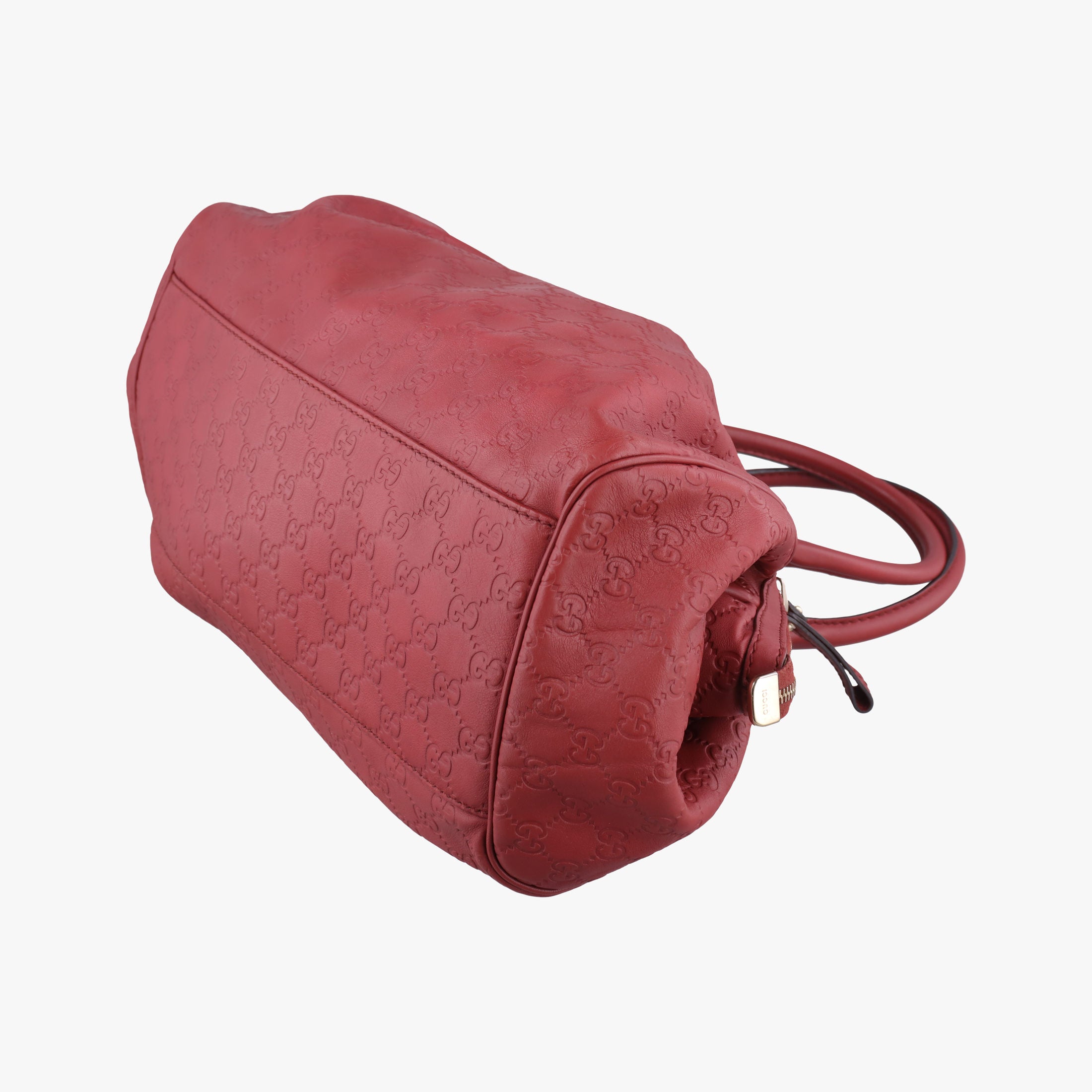 Pre-owned Gucci Sukey GUCCISSIMA Red Leather 223974 shoulderbag | stylenewstar