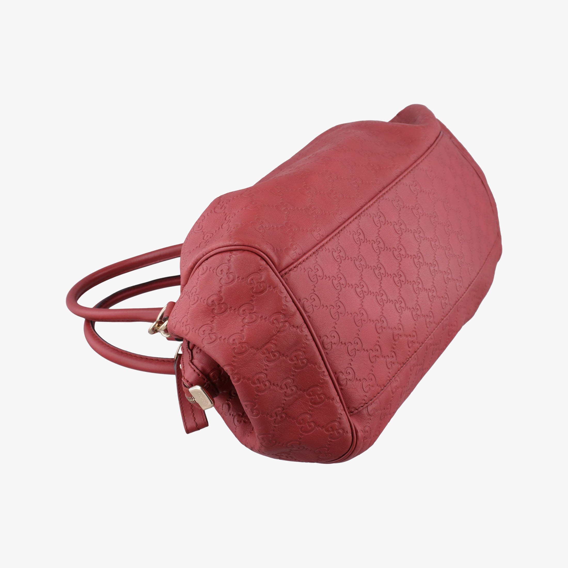 Pre-owned Gucci Sukey GUCCISSIMA Red Leather 223974 shoulderbag | stylenewstar