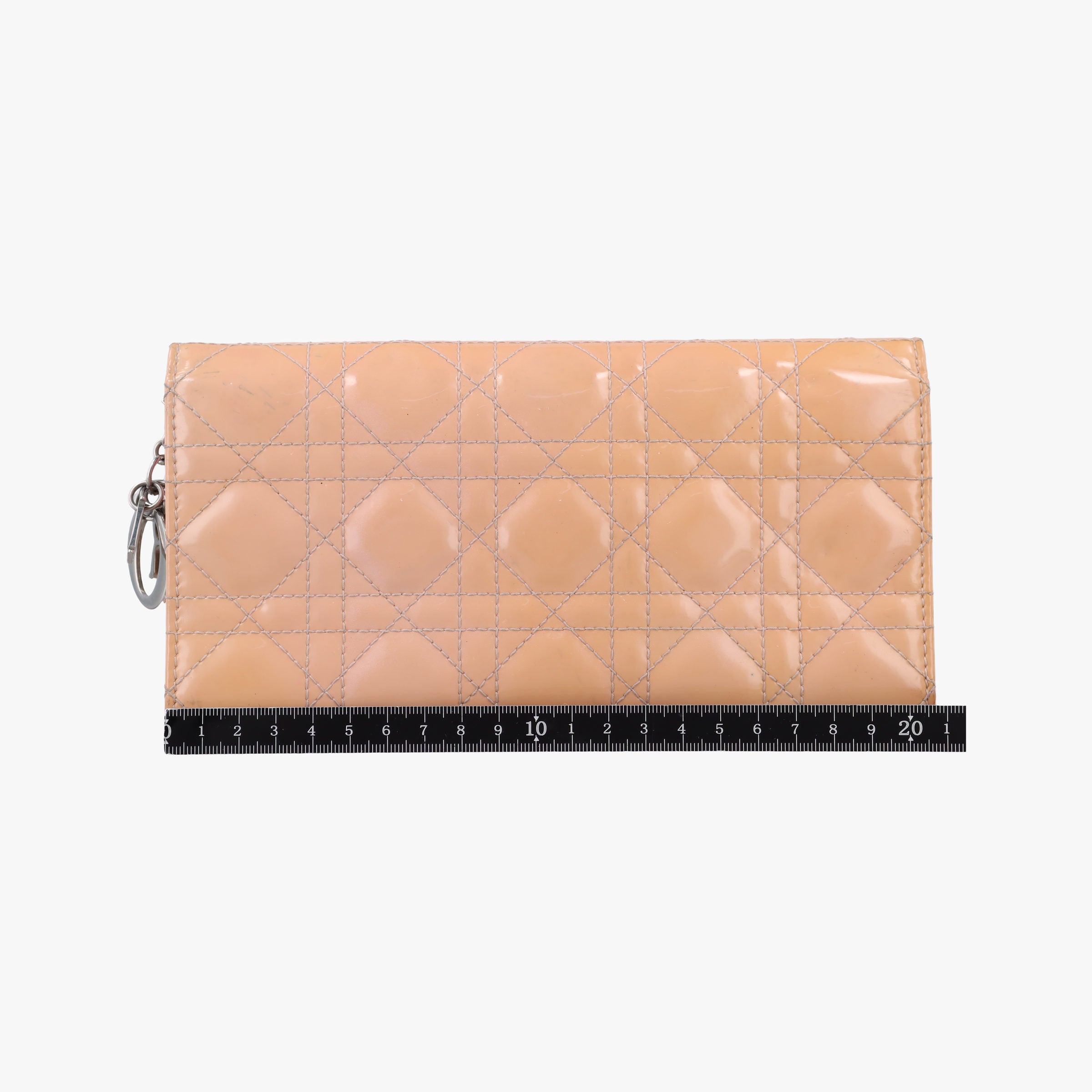 Pre-owned Christian Dior Lady Dior Cannage Yellow×Pink Patent  shoulderbag | stylenewstar