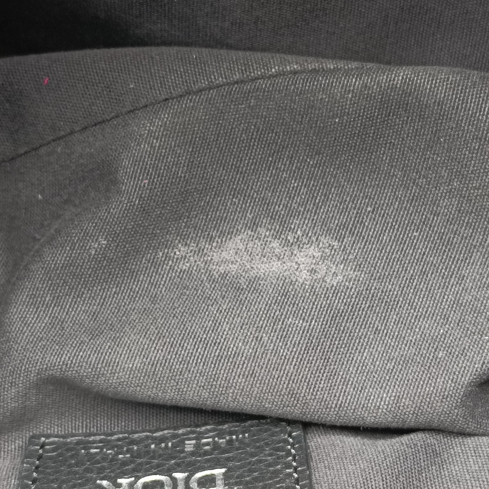 Pre-owned Christian Dior saddle Navy×Gray Jacquard×Leather  bum bag/waist bag | stylenewstar