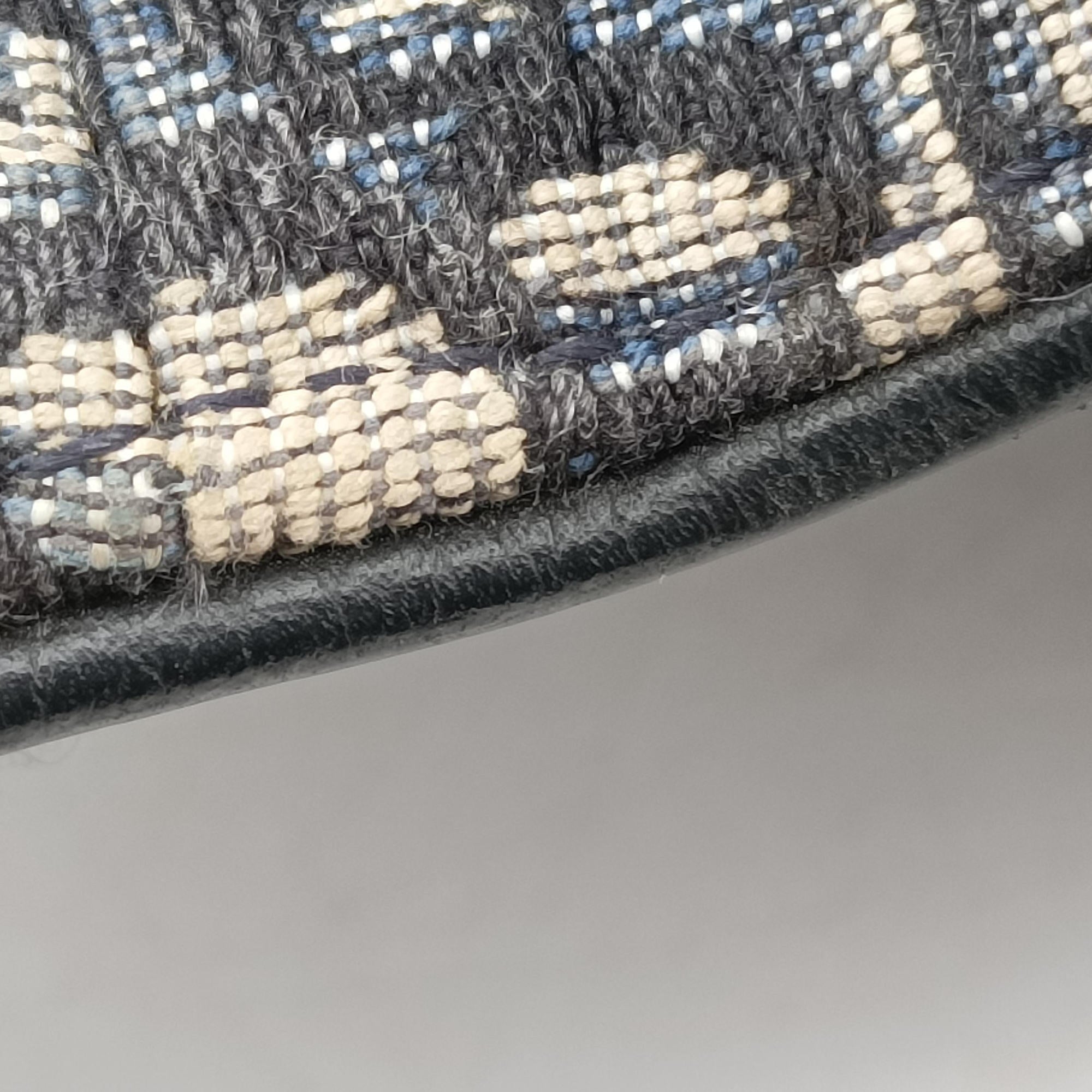 Pre-owned Christian Dior saddle Navy×Gray Jacquard×Leather  bum bag/waist bag | stylenewstar