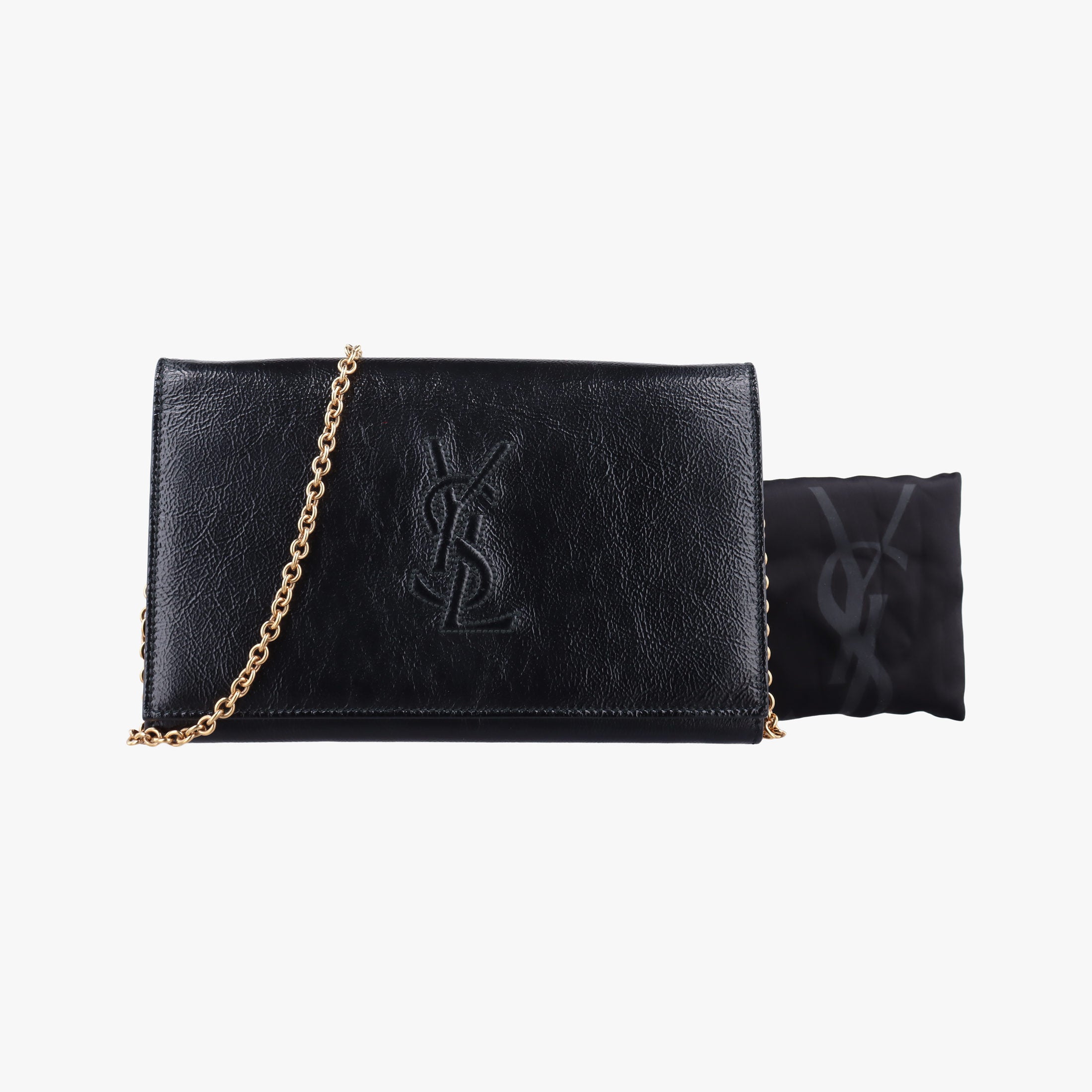 Secondhand Yves Saint Laurent Belle de Jour Black Patent 282138 shoulderbag | stylenewstar
