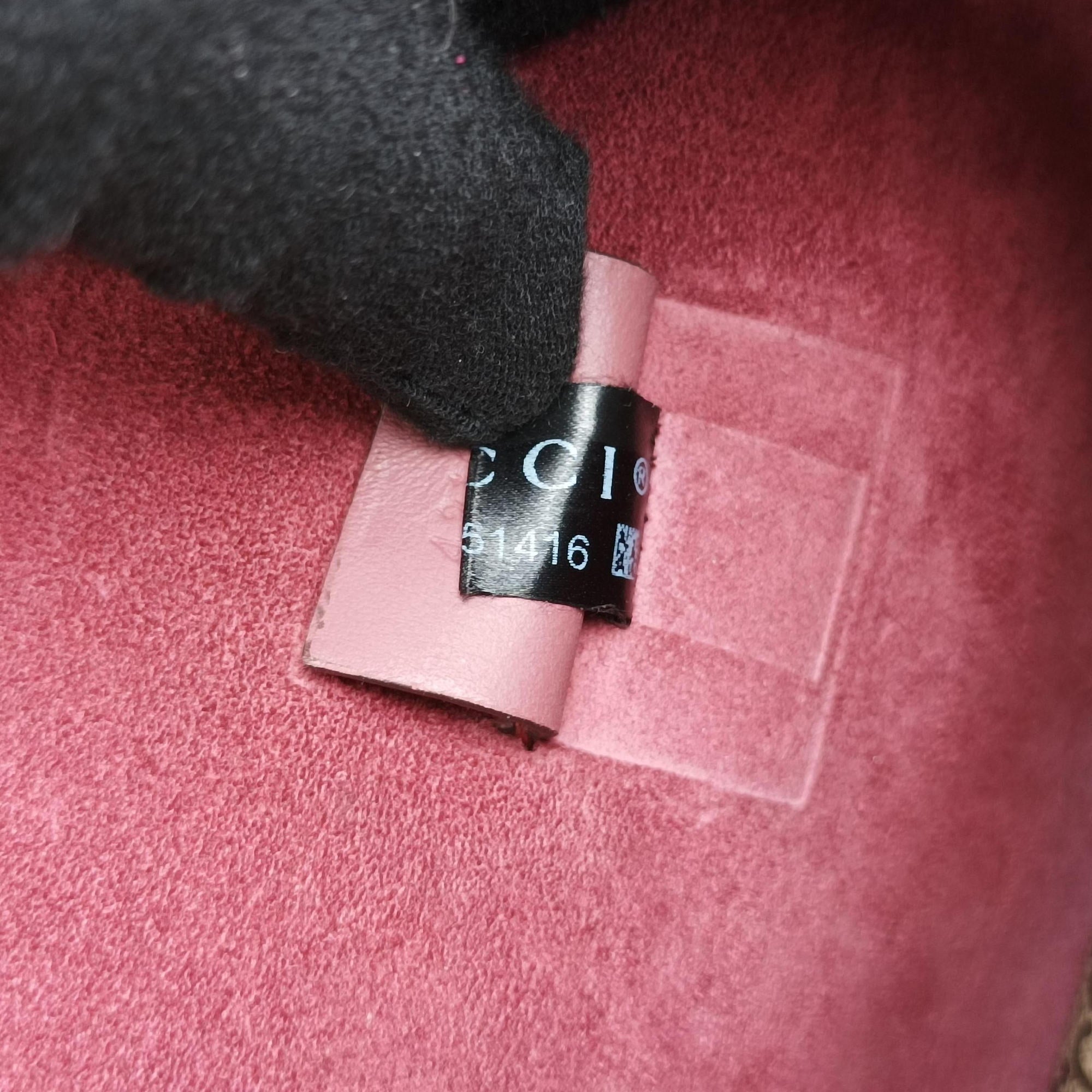 Secondhand Gucci Dionysus beige×red×multicolor PVC coated canvas × suede 421970 shoulderbag | stylenewstar