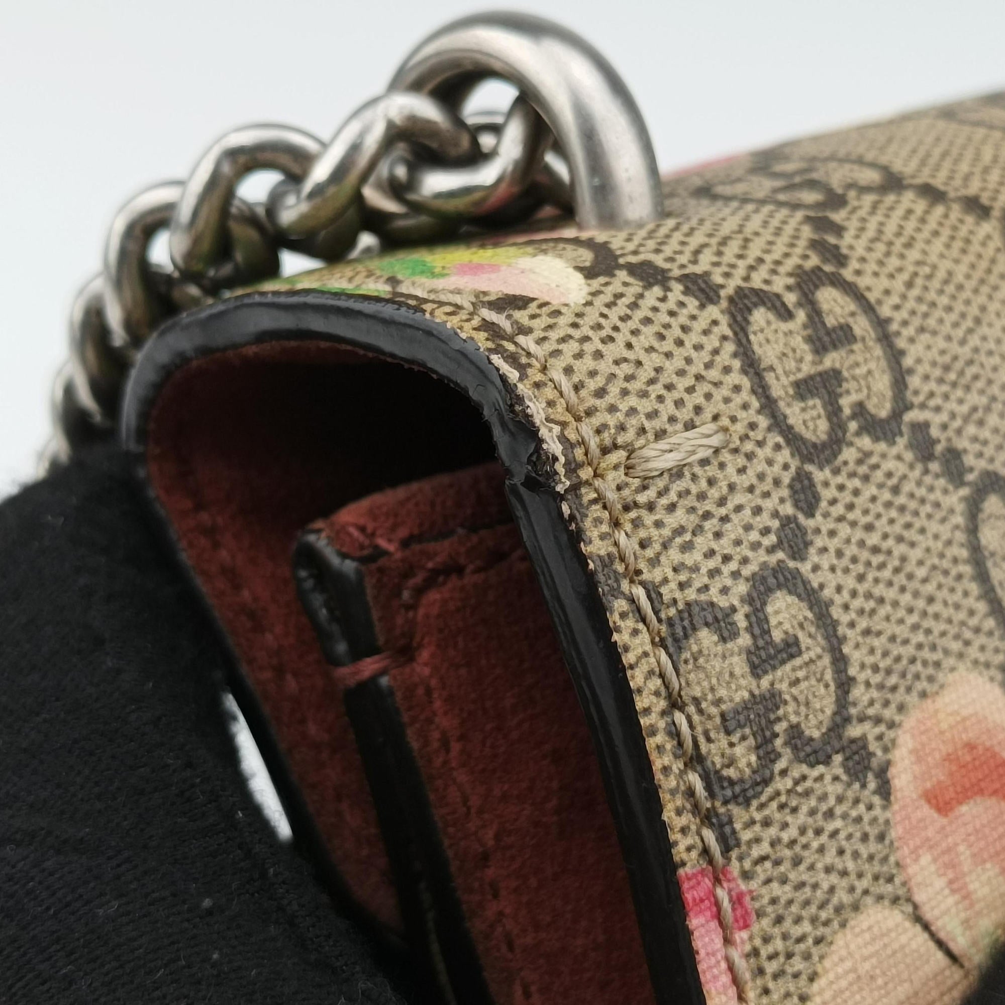 Secondhand Gucci Dionysus beige×red×multicolor PVC coated canvas × suede 421970 shoulderbag | stylenewstar