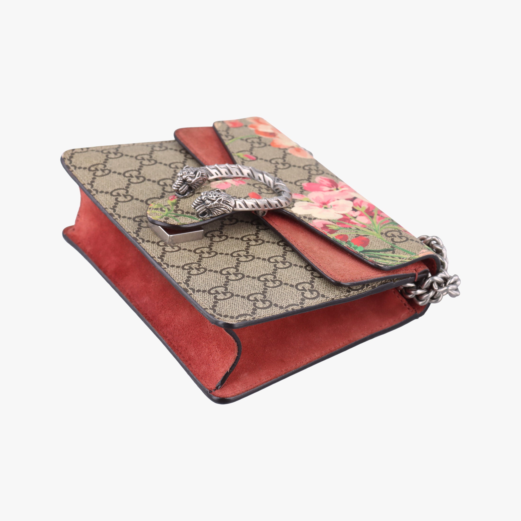 Secondhand Gucci Dionysus beige×red×multicolor PVC coated canvas × suede 421970 shoulderbag | stylenewstar