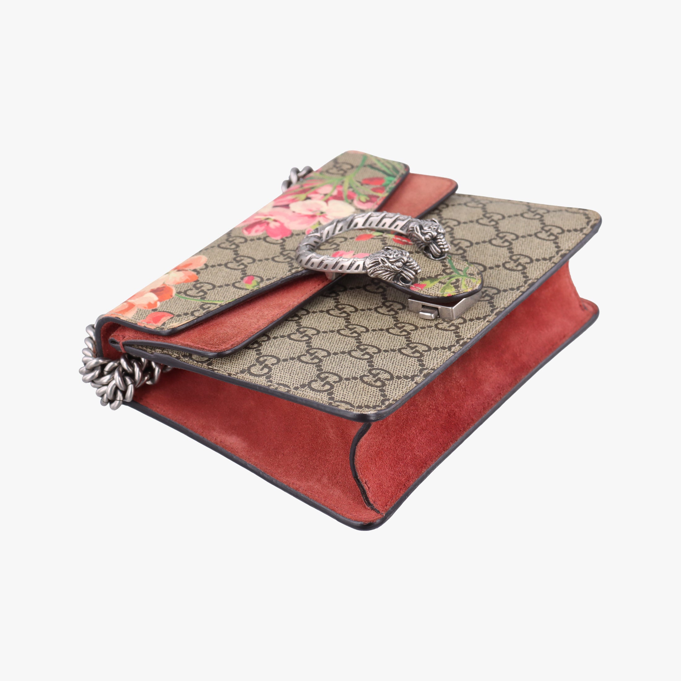 Secondhand Gucci Dionysus beige×red×multicolor PVC coated canvas × suede 421970 shoulderbag | stylenewstar