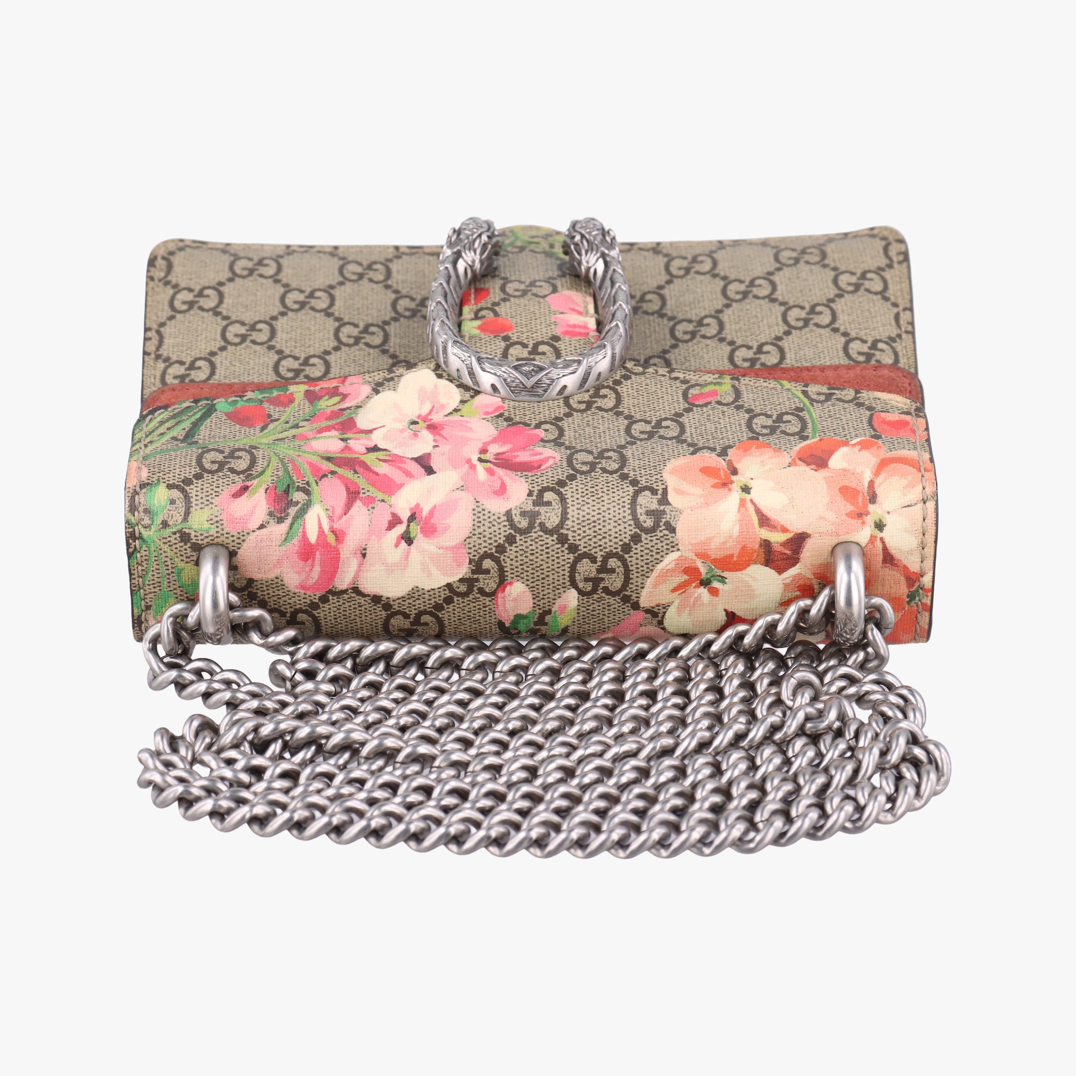 Secondhand Gucci Dionysus beige×red×multicolor PVC coated canvas × suede 421970 shoulderbag | stylenewstar