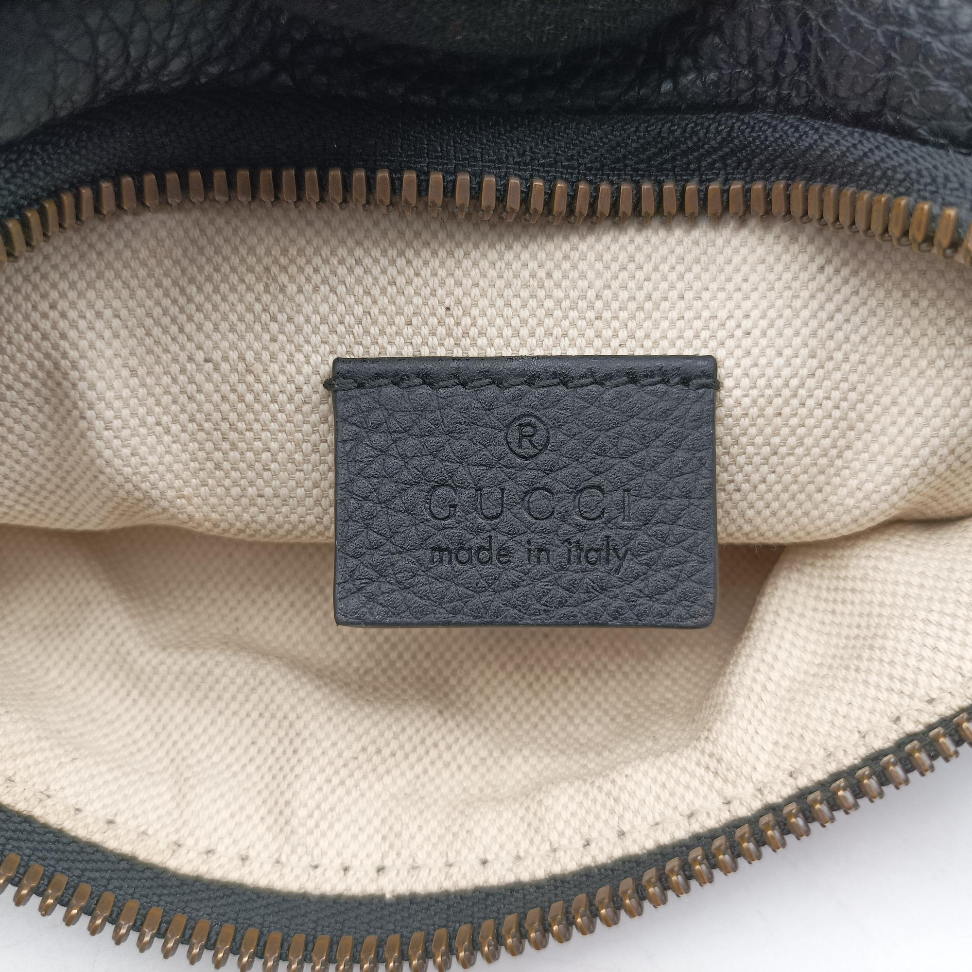 Vintage Gucci Gucci print Black Leather 527792 bum bag/waist bag | stylenewstar