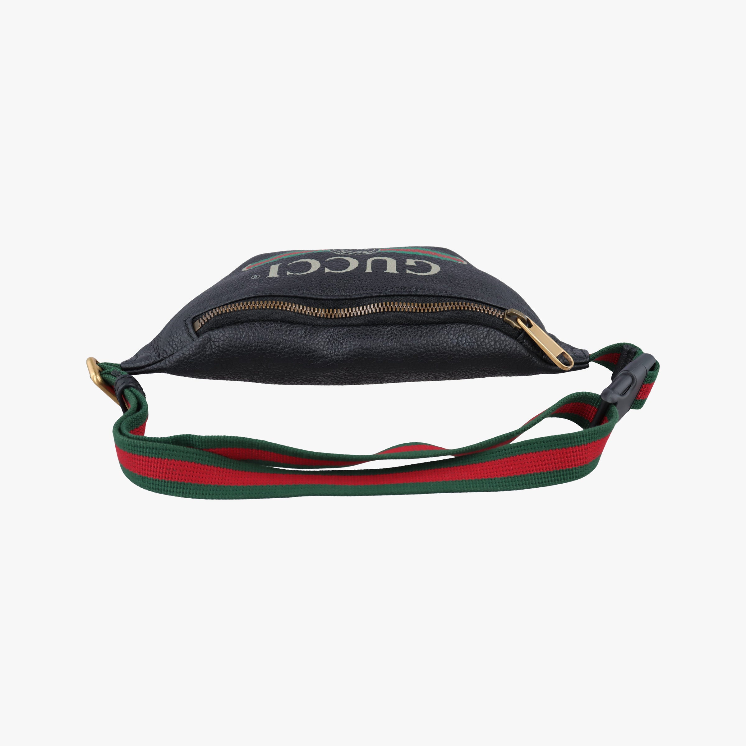 Vintage Gucci Gucci print Black Leather 527792 bum bag/waist bag | stylenewstar