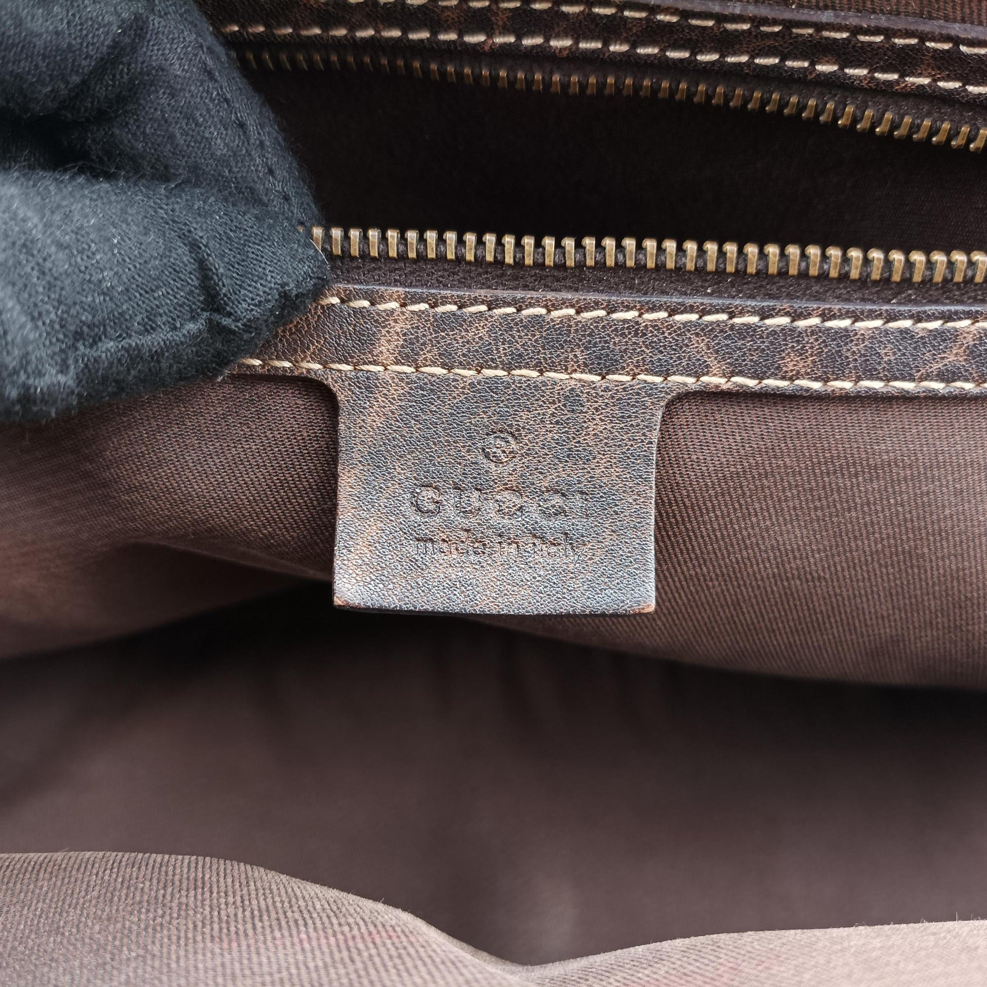 Pre-owned Gucci Guccissima New Pelham horsebit Brown leather 223956 handbag | stylenewstar