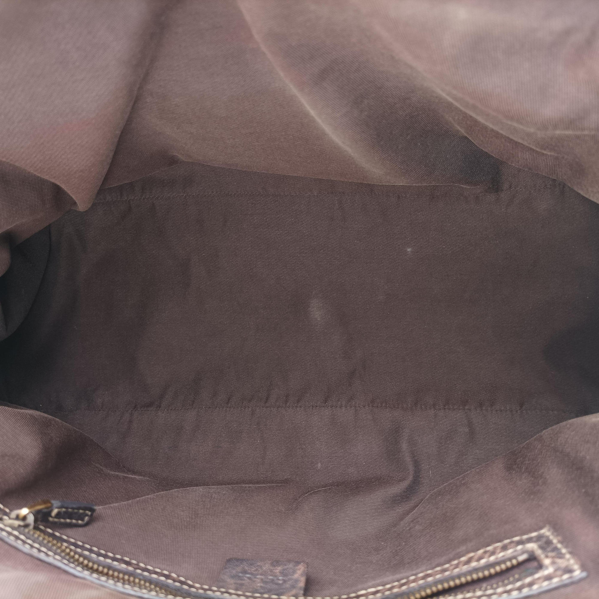 Pre-owned Gucci Guccissima New Pelham horsebit Brown leather 223956 handbag | stylenewstar