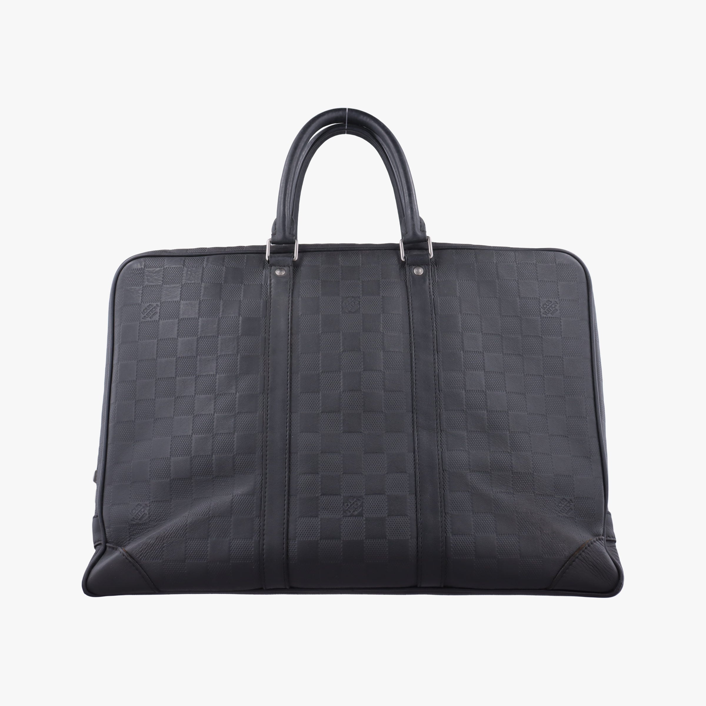Pre-owned Louis Vuitton Port Document Voyage PM onyx Damier Infini N41146 handbag | stylenewstar
