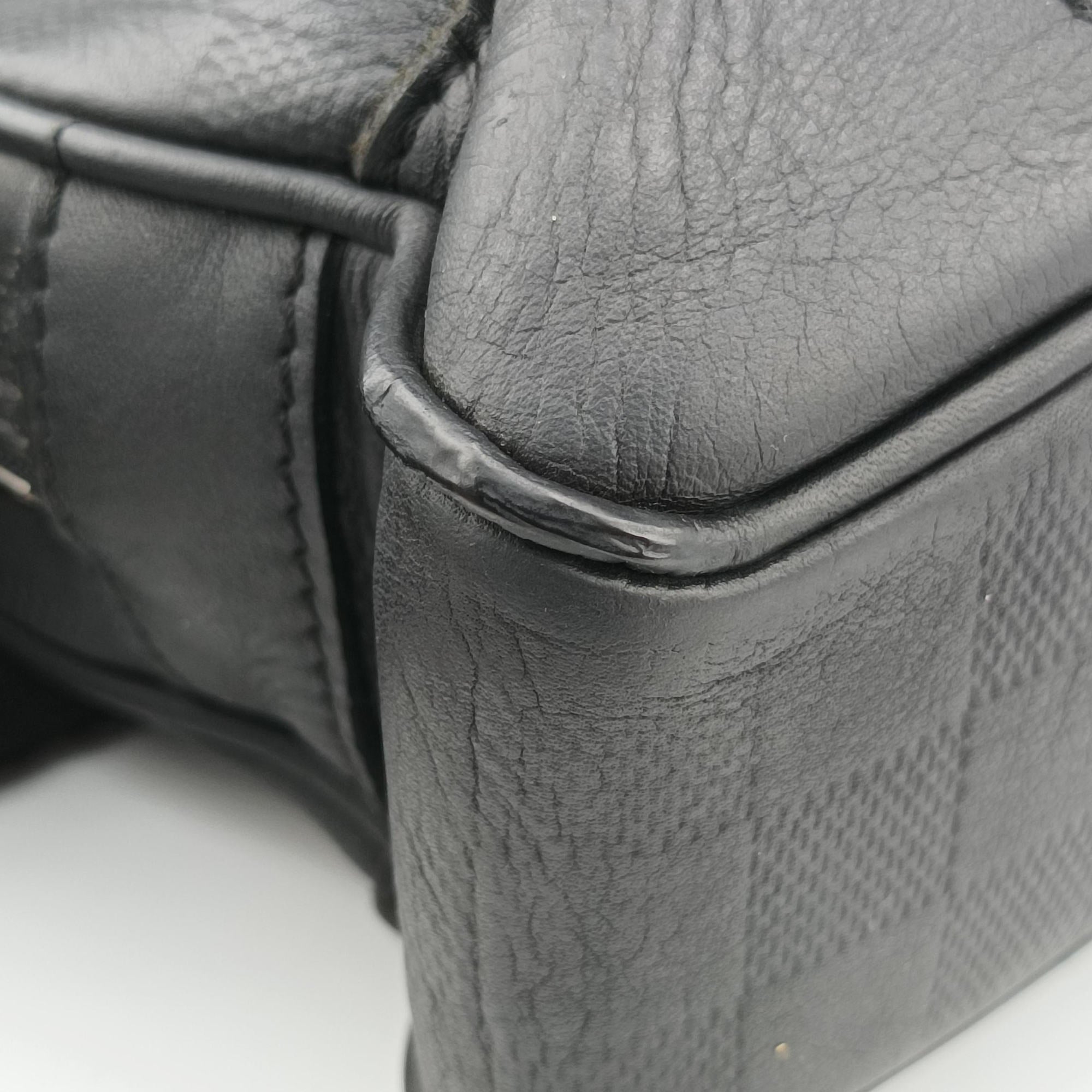 Pre-owned Louis Vuitton Port Document Voyage PM onyx Damier Infini N41146 handbag | stylenewstar