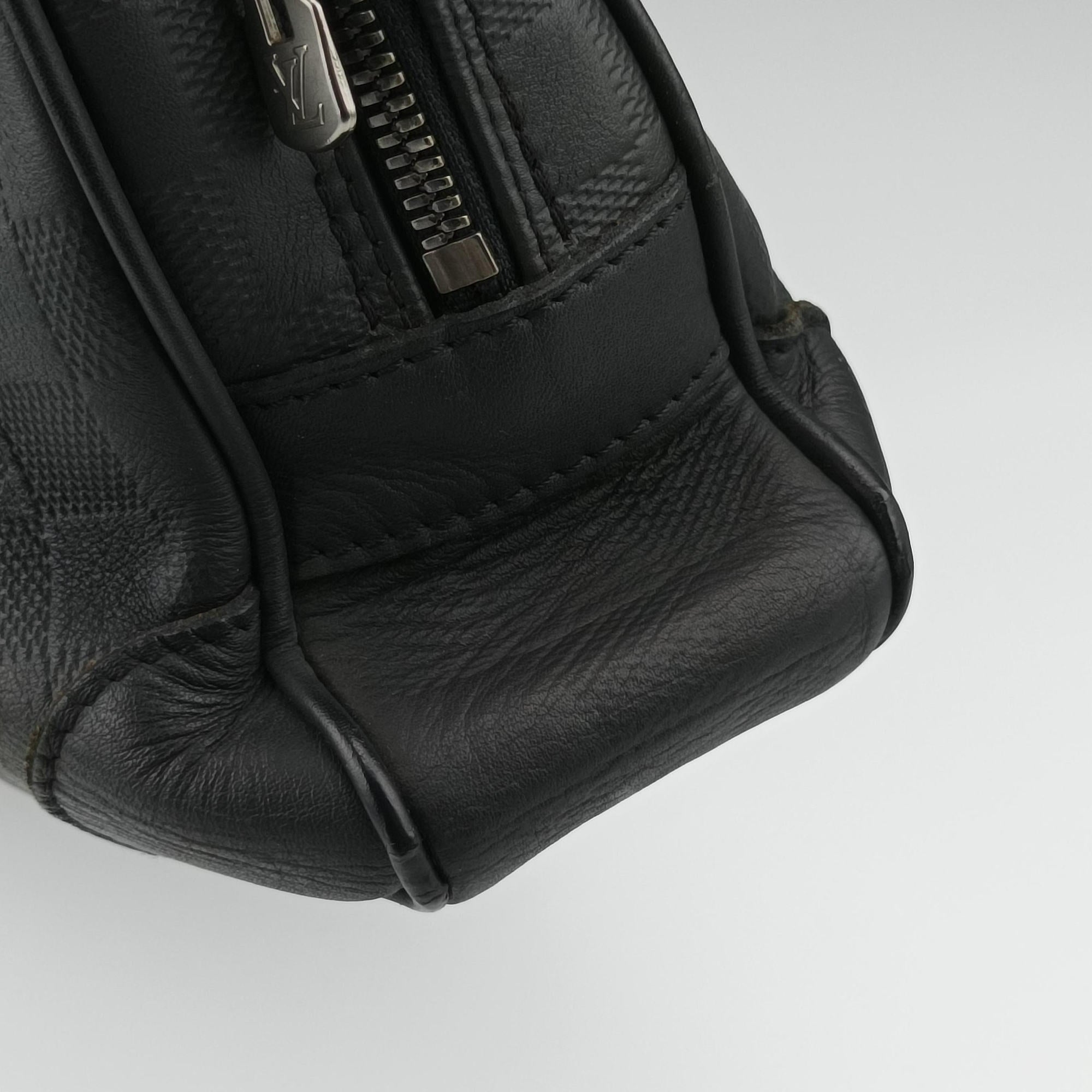 Pre-owned Louis Vuitton Port Document Voyage PM onyx Damier Infini N41146 handbag | stylenewstar