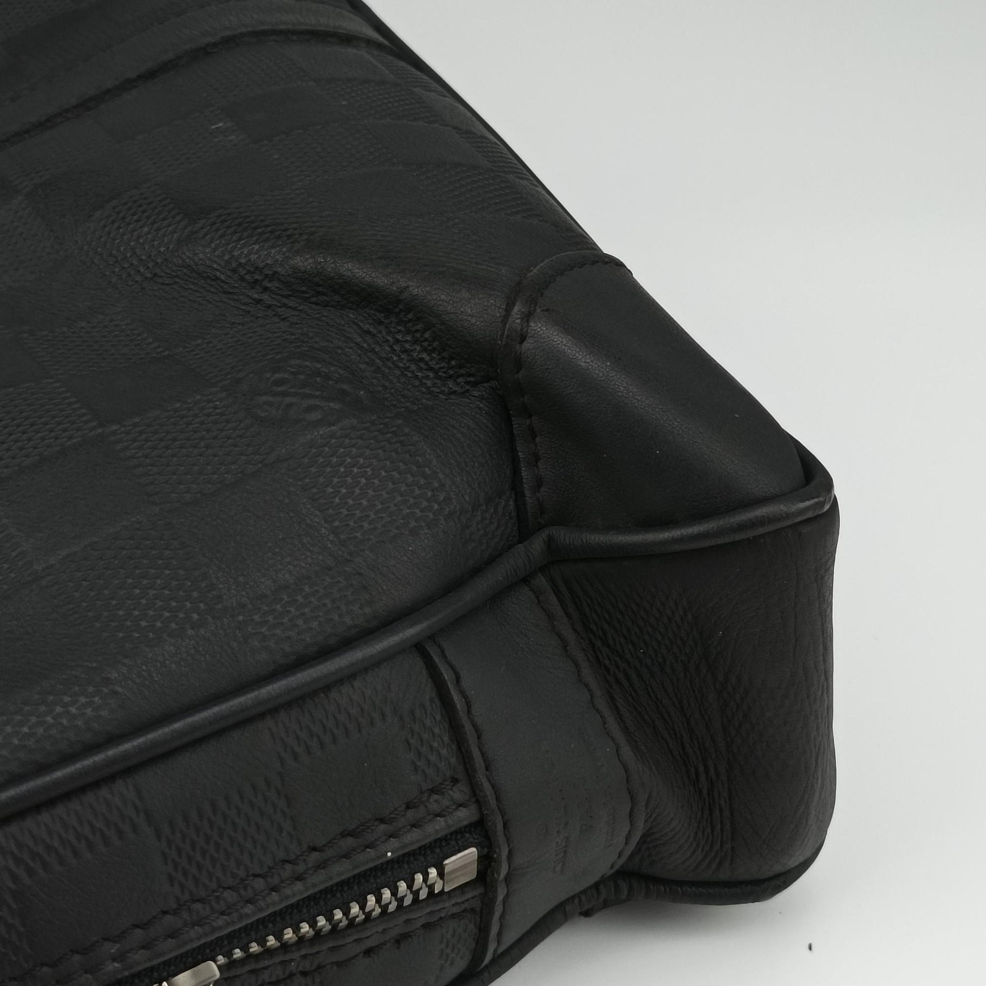 Pre-owned Louis Vuitton Port Document Voyage PM onyx Damier Infini N41146 handbag | stylenewstar