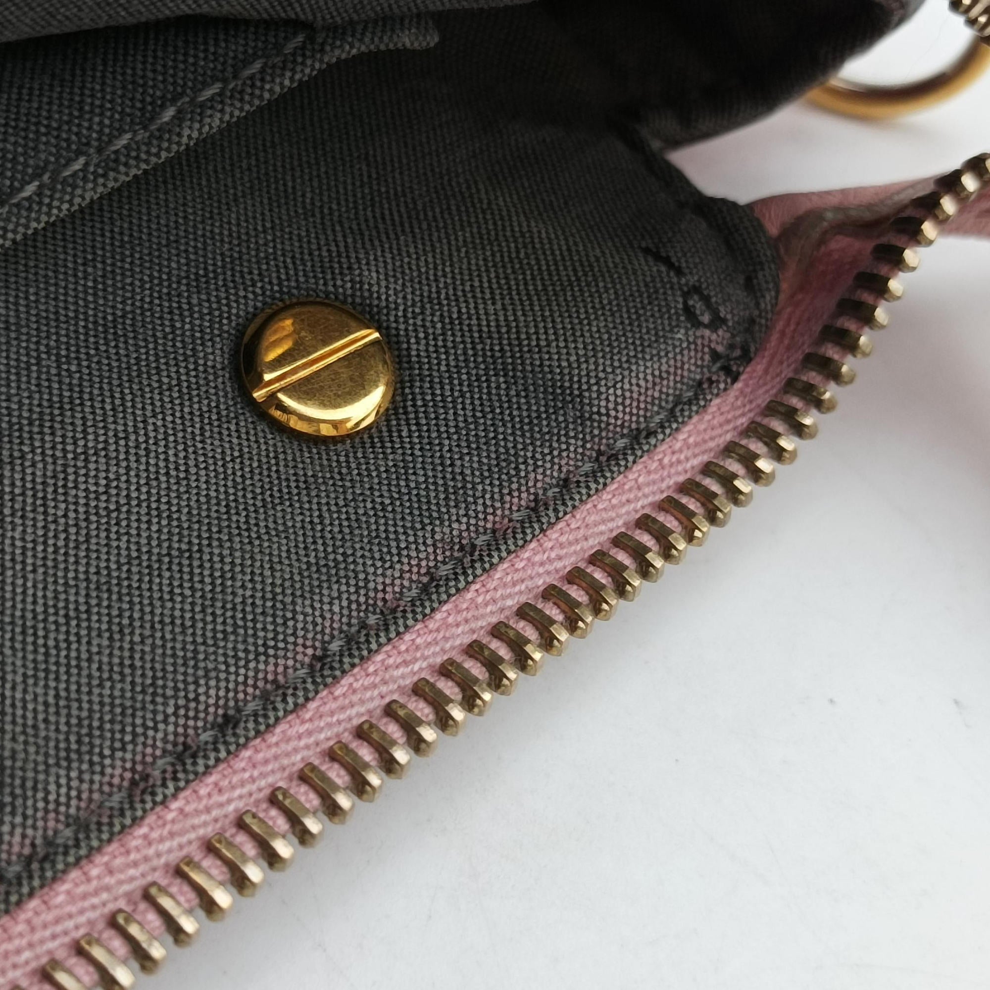 Pre-owned Fendi By the Way Red×pink Leather 8BL135 shoulderbag | stylenewstar