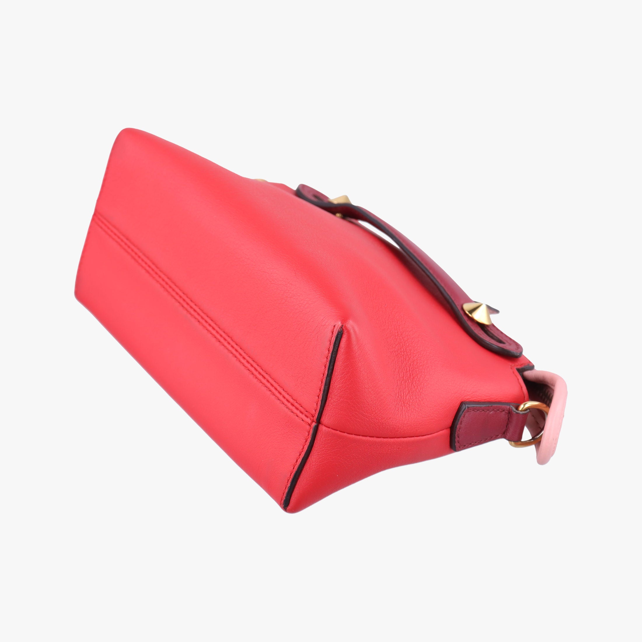 Pre-owned Fendi By the Way Red×pink Leather 8BL135 shoulderbag | stylenewstar