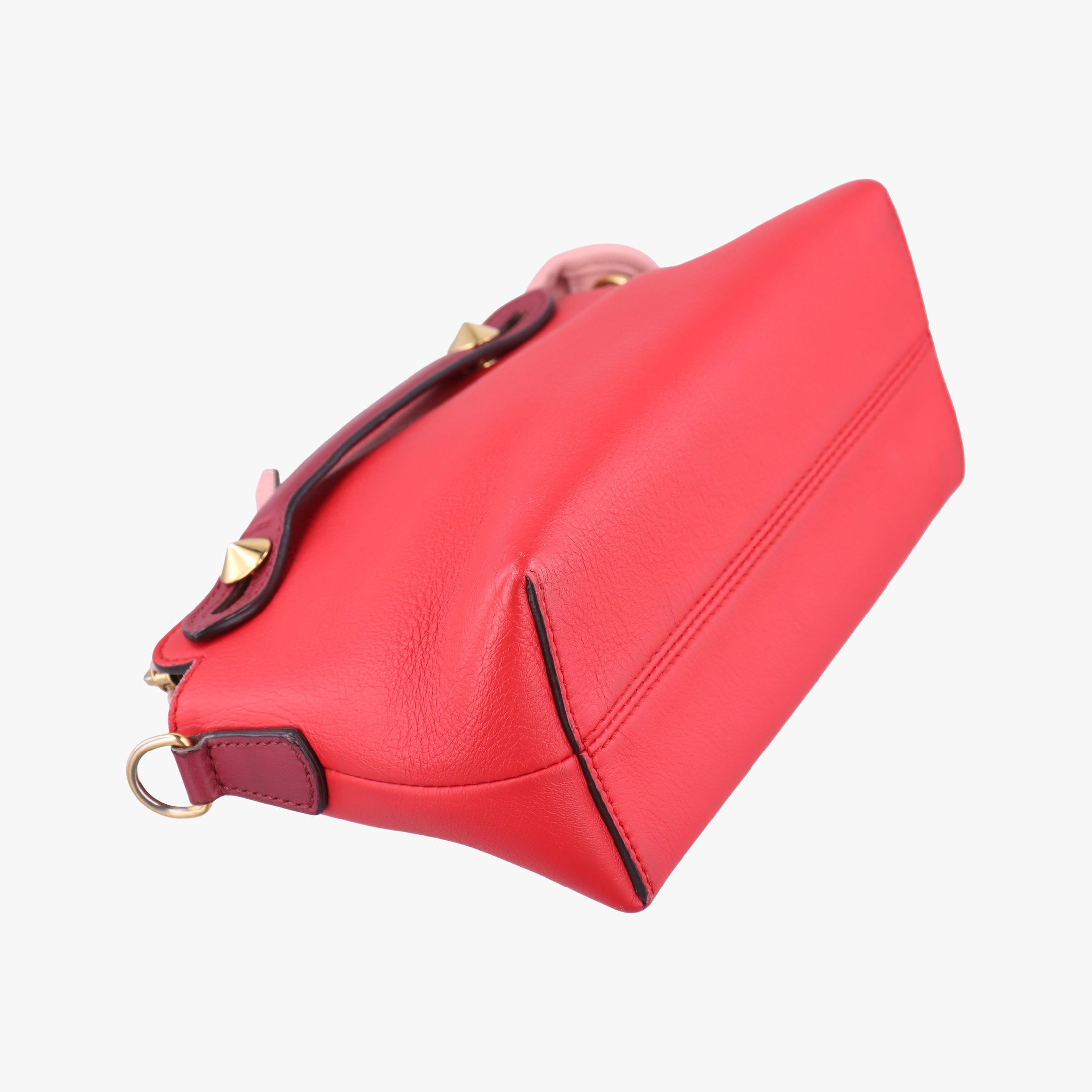 Pre-owned Fendi By the Way Red×pink Leather 8BL135 shoulderbag | stylenewstar