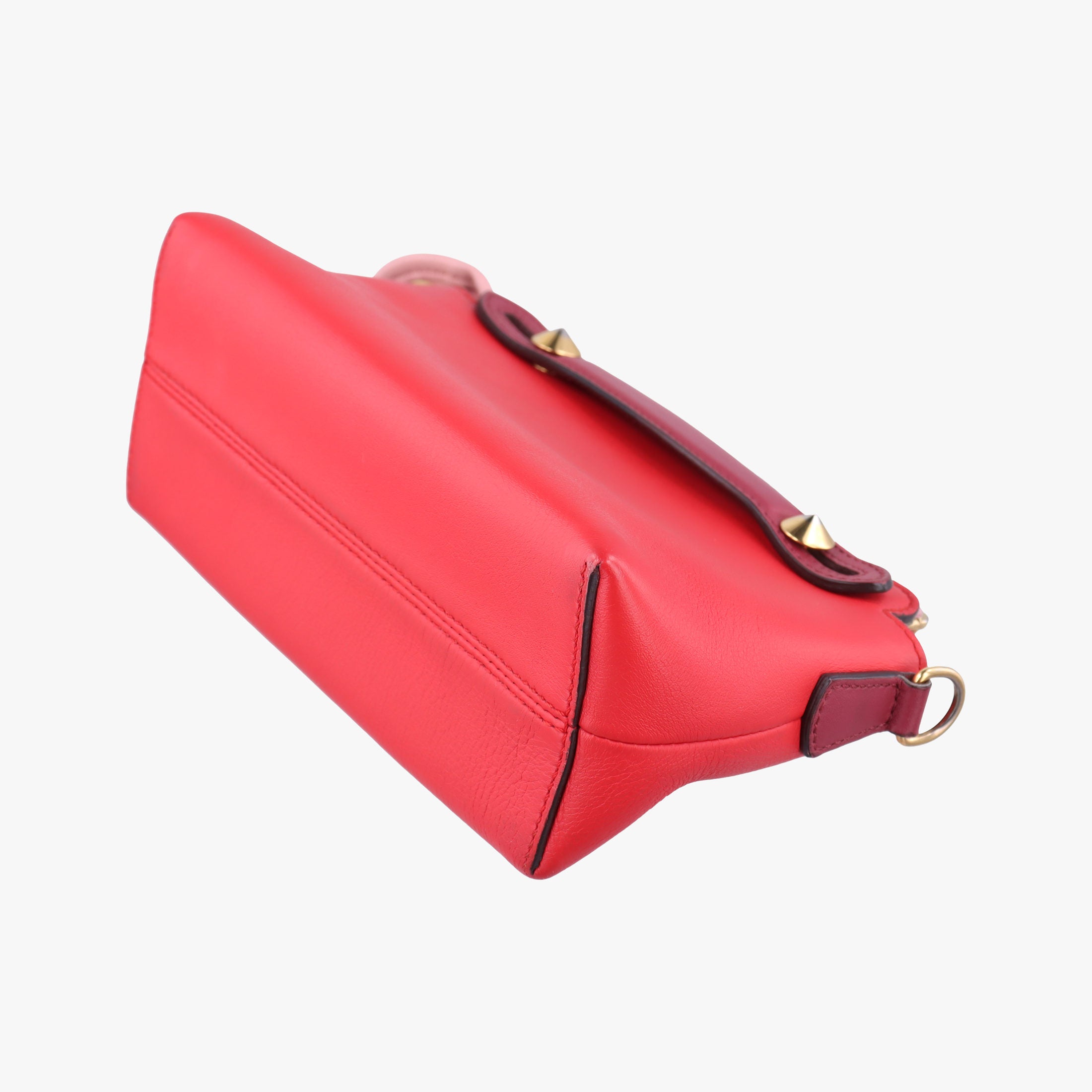 Pre-owned Fendi By the Way Red×pink Leather 8BL135 shoulderbag | stylenewstar
