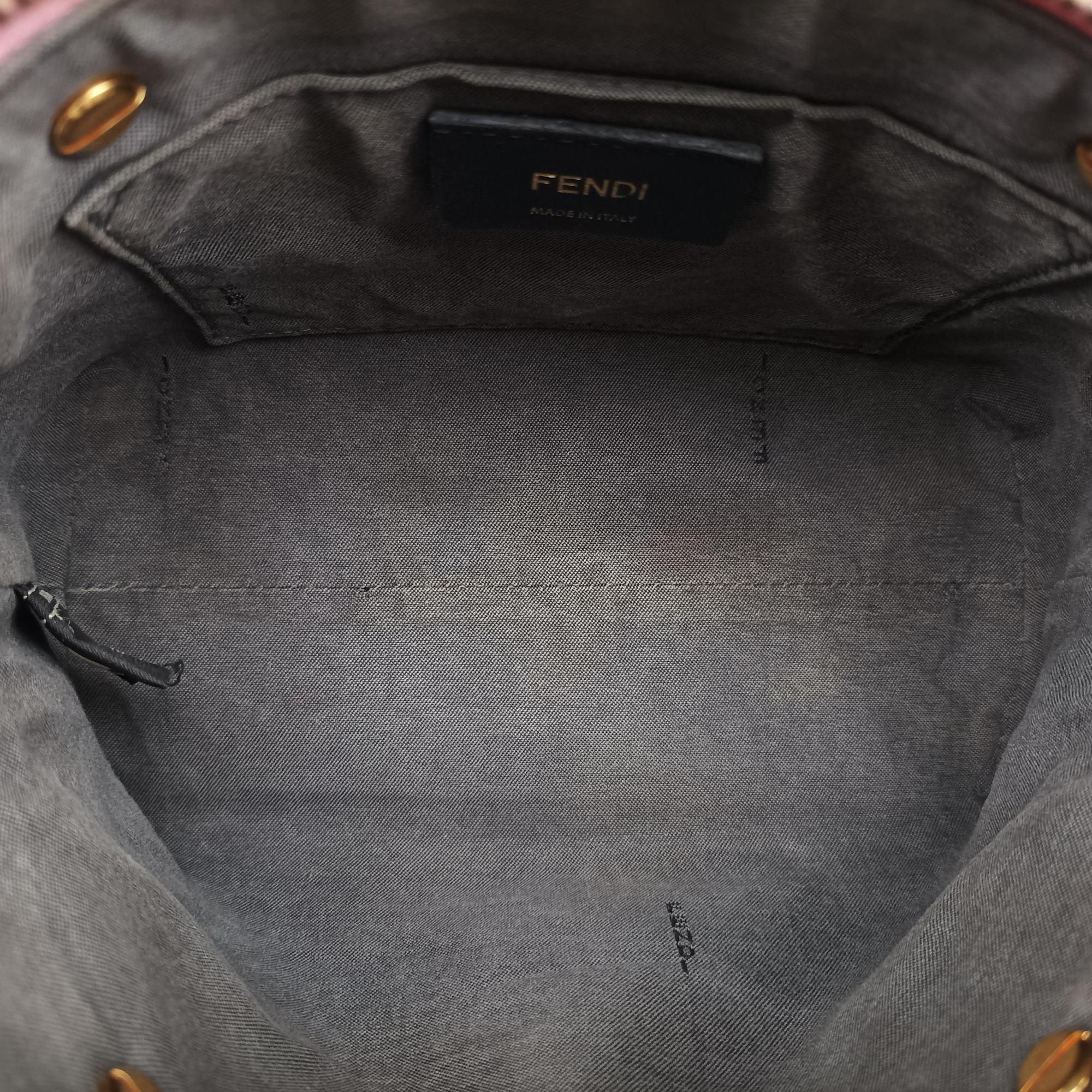 Pre-owned Fendi By the Way Red×pink Leather 8BL135 shoulderbag | stylenewstar