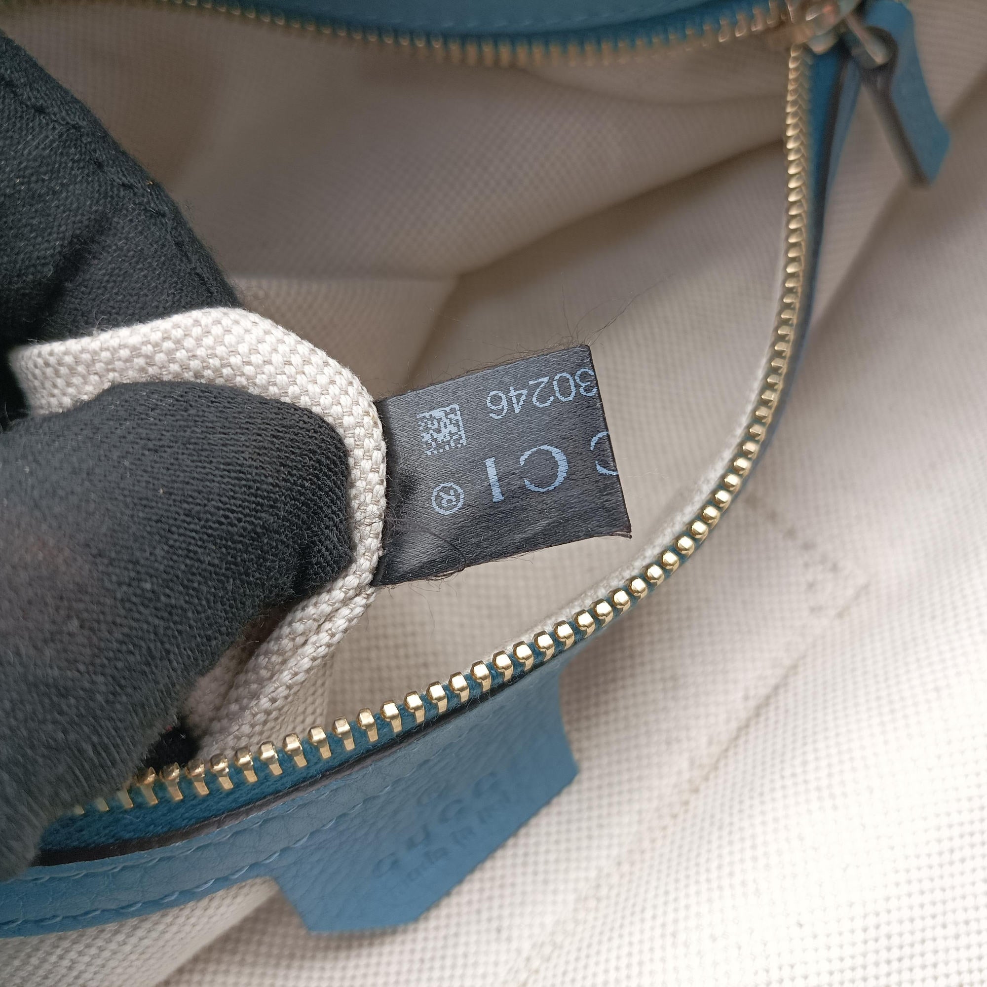 Pre-owned Gucci Bamboo Handle Shopper Tote Blue Leather 323663 shoulderbag | stylenewstar