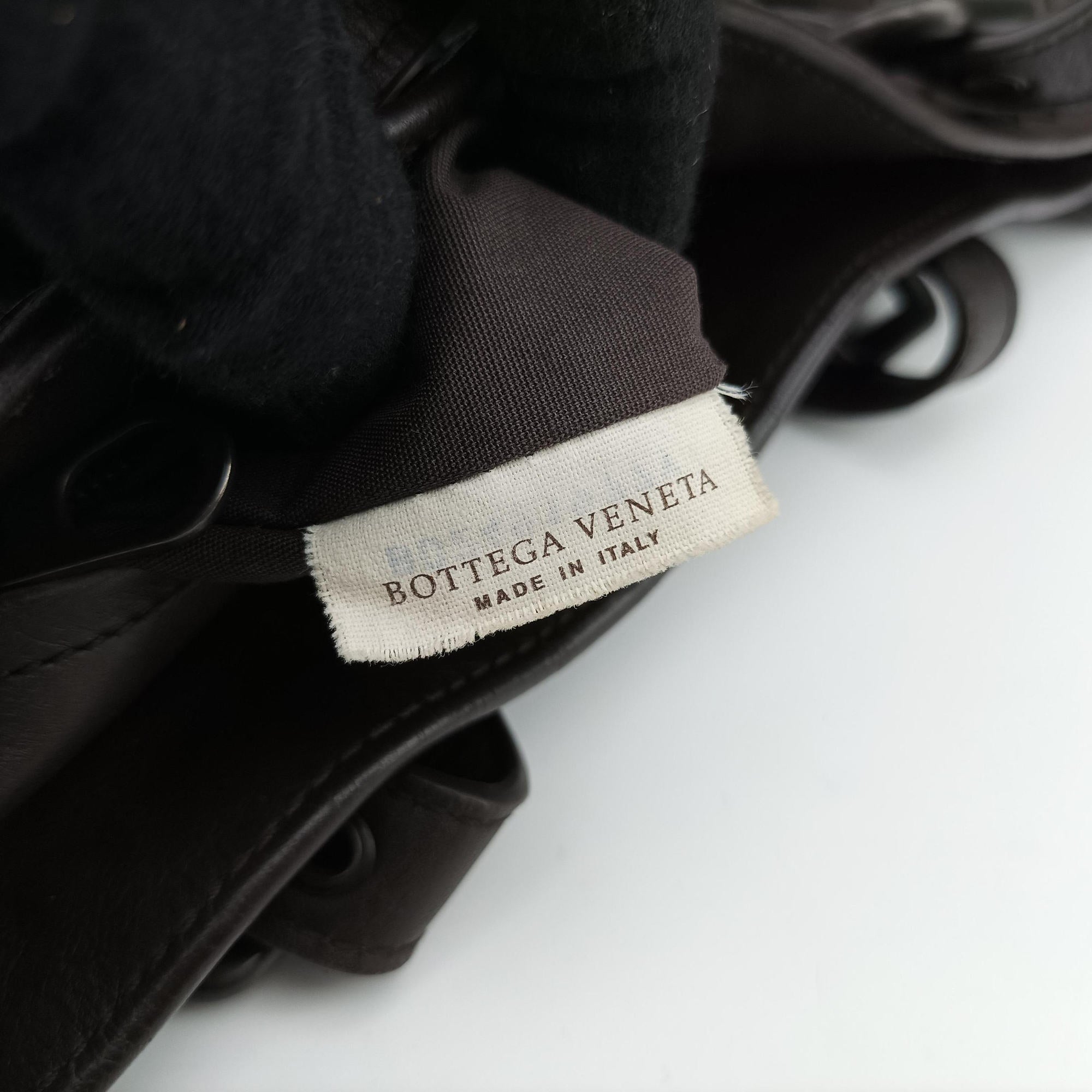 Pre-owned Bottega Veneta Intrecciato Shopper Acatl Brown lambskin  handbag | stylenewstar
