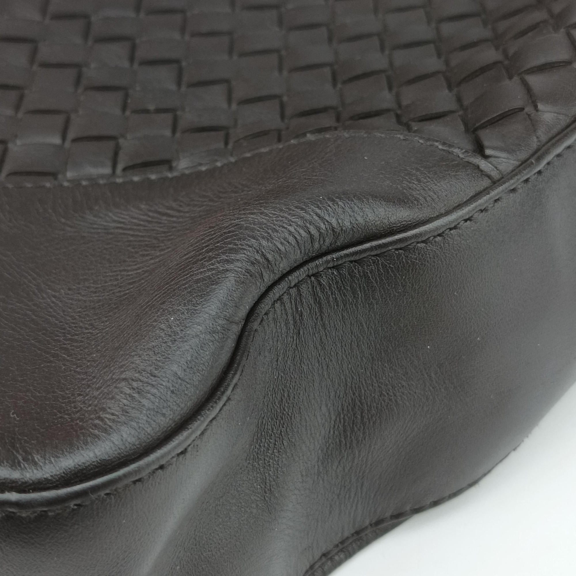 Pre-owned Bottega Veneta Intrecciato Shopper Acatl Brown lambskin  handbag | stylenewstar