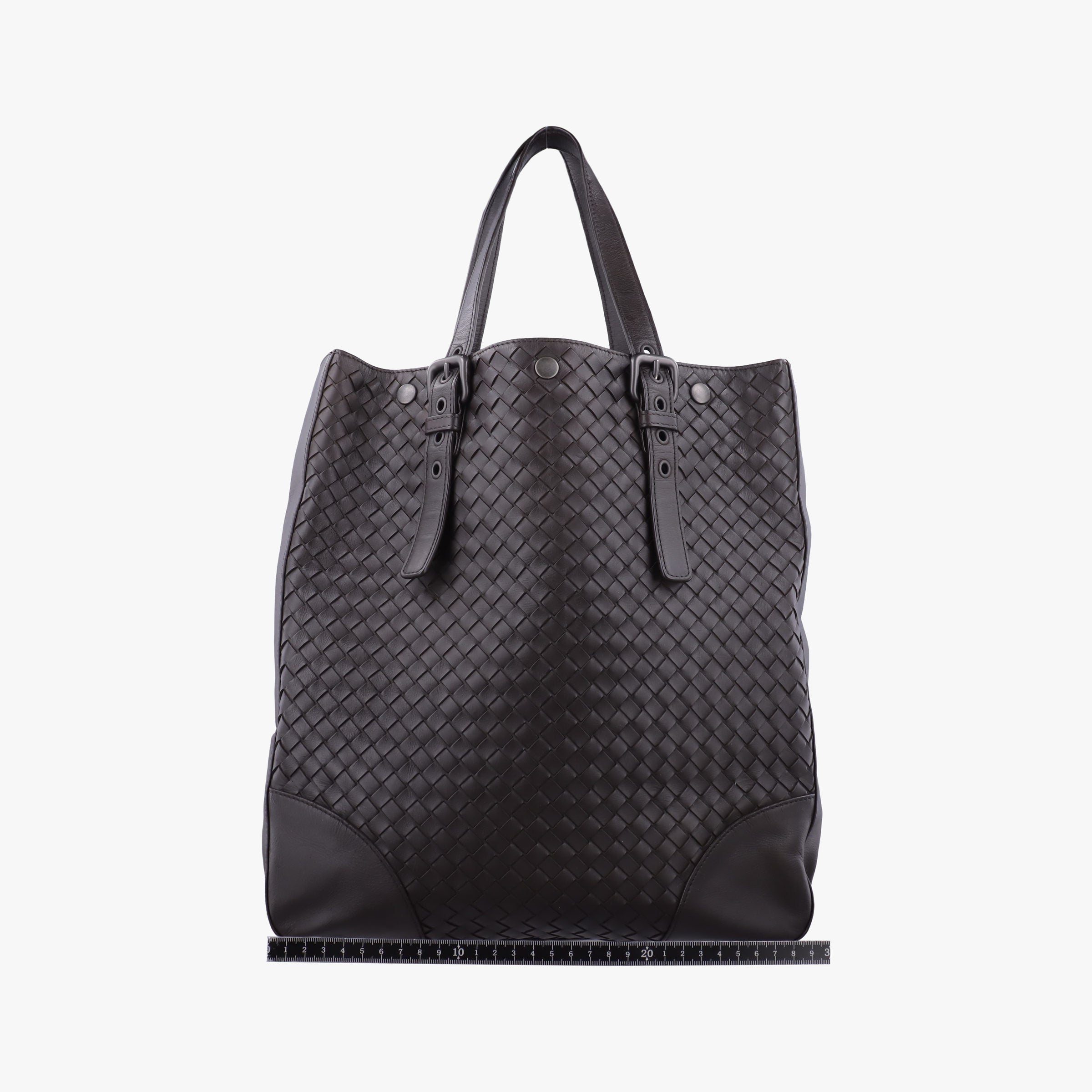 Pre-owned Bottega Veneta Intrecciato Shopper Acatl Brown lambskin  handbag | stylenewstar