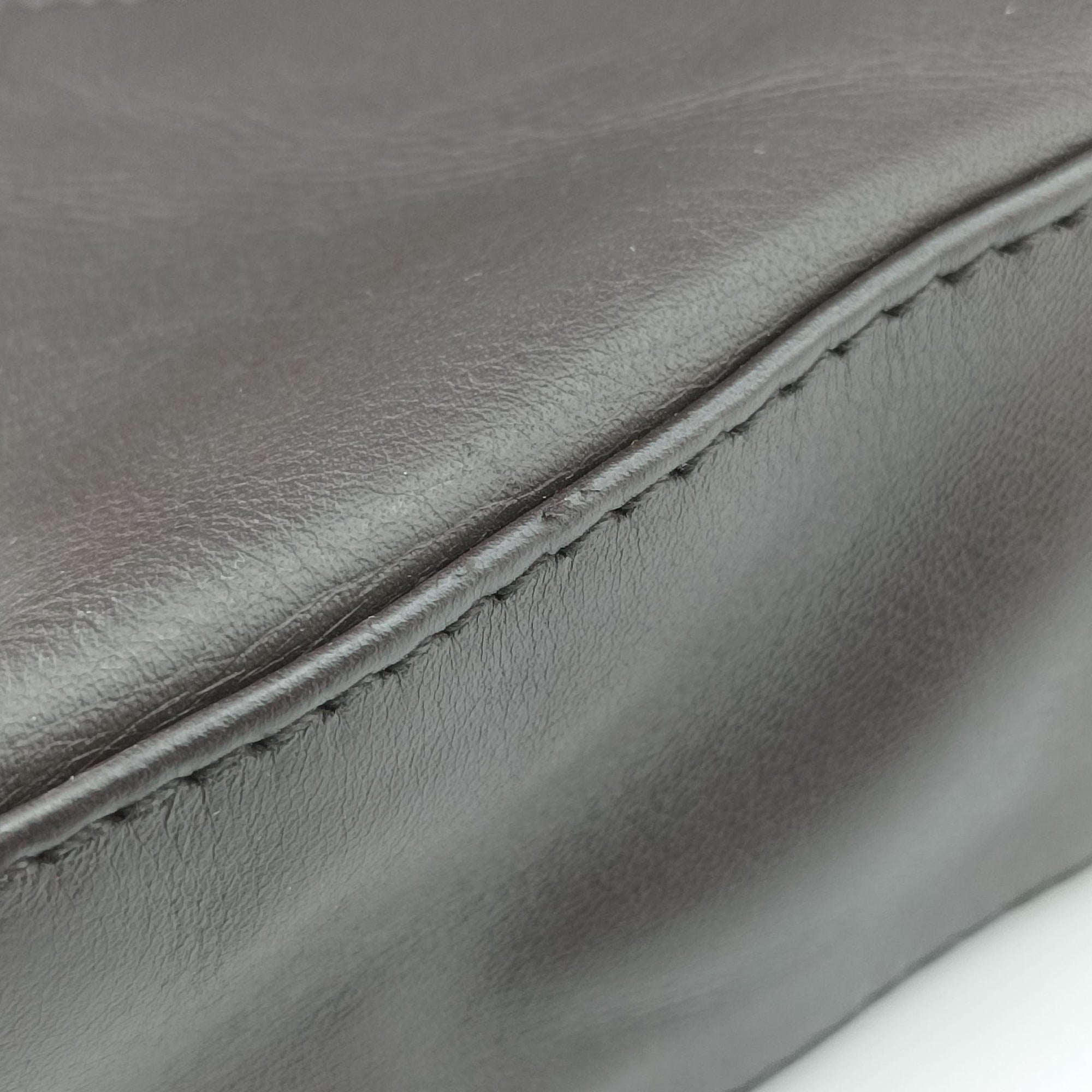 Pre-owned Bottega Veneta Intrecciato Shopper Acatl Brown lambskin  handbag | stylenewstar