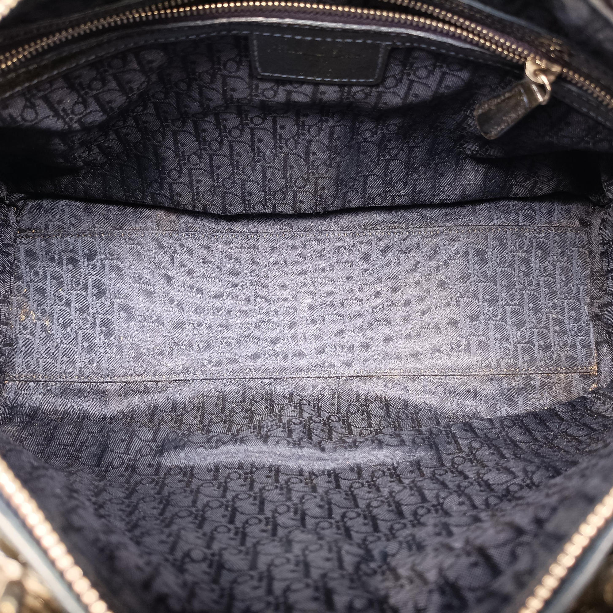 Pre-owned Christian Dior Lady Dior Navy Patent  handbag | stylenewstar