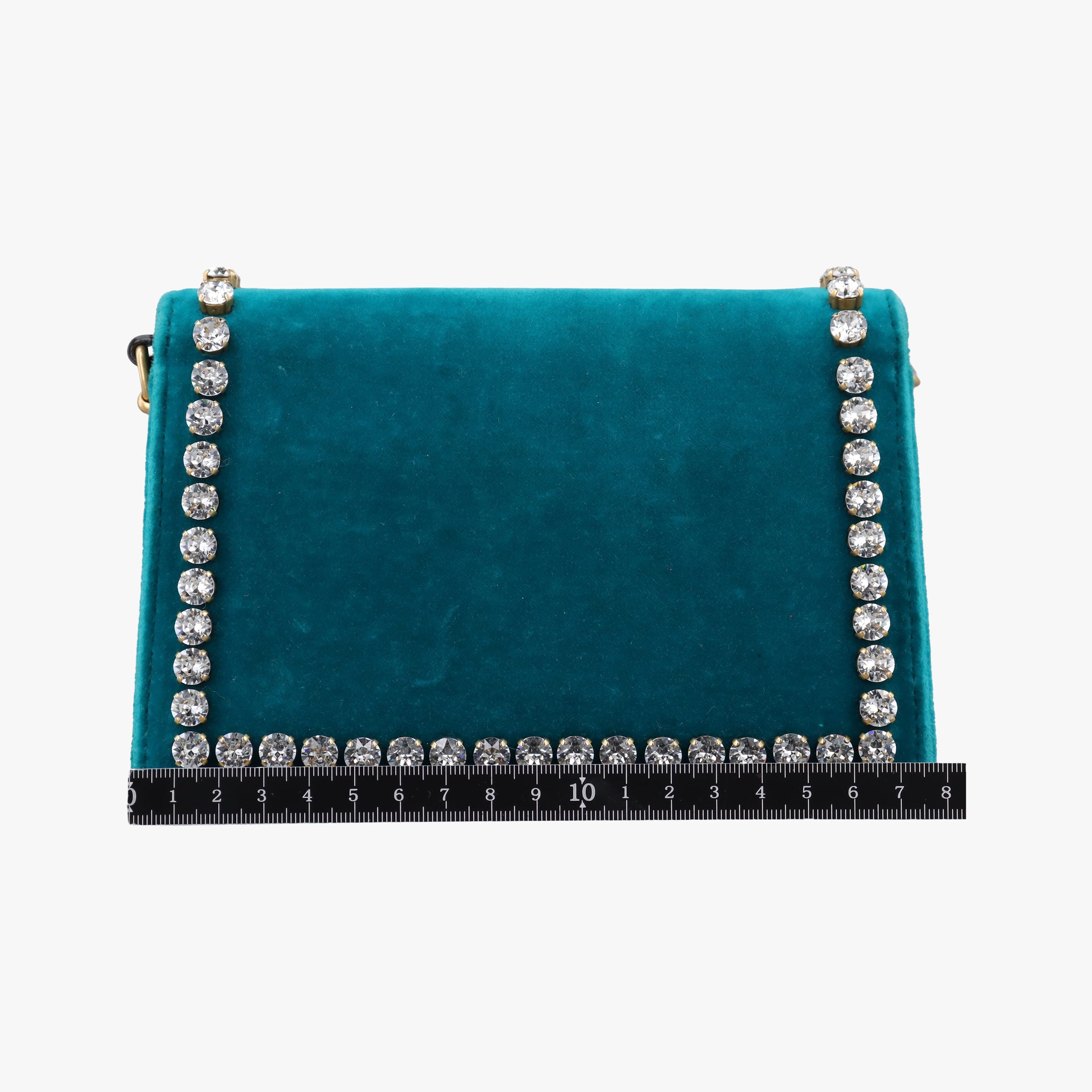 Pre-owned Gucci Broadway Blue velour 489218 shoulderbag | stylenewstar