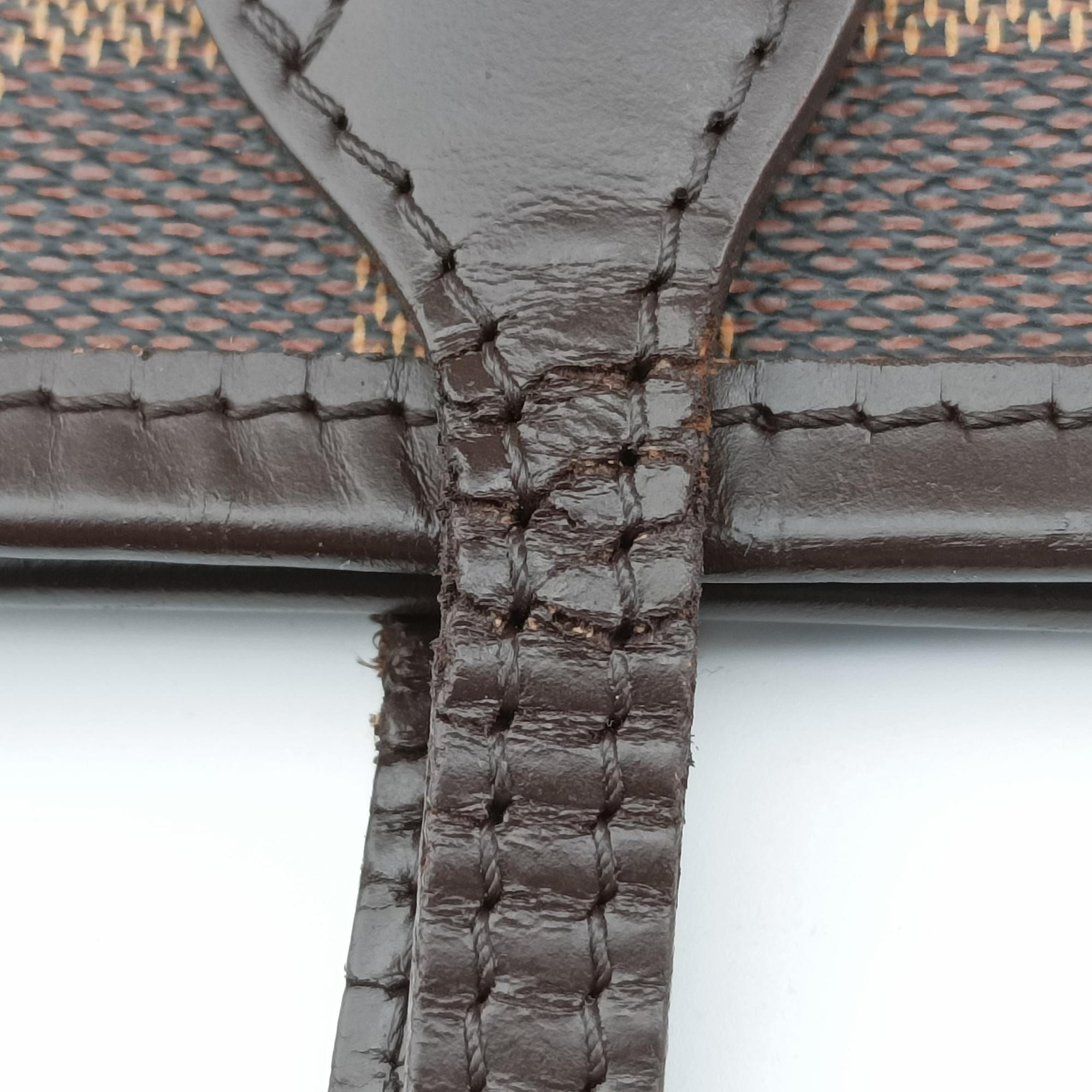 Pre-owned Louis Vuitton NEVERFULL MM EBENE Damier Canvas N51106 handbag | stylenewstar