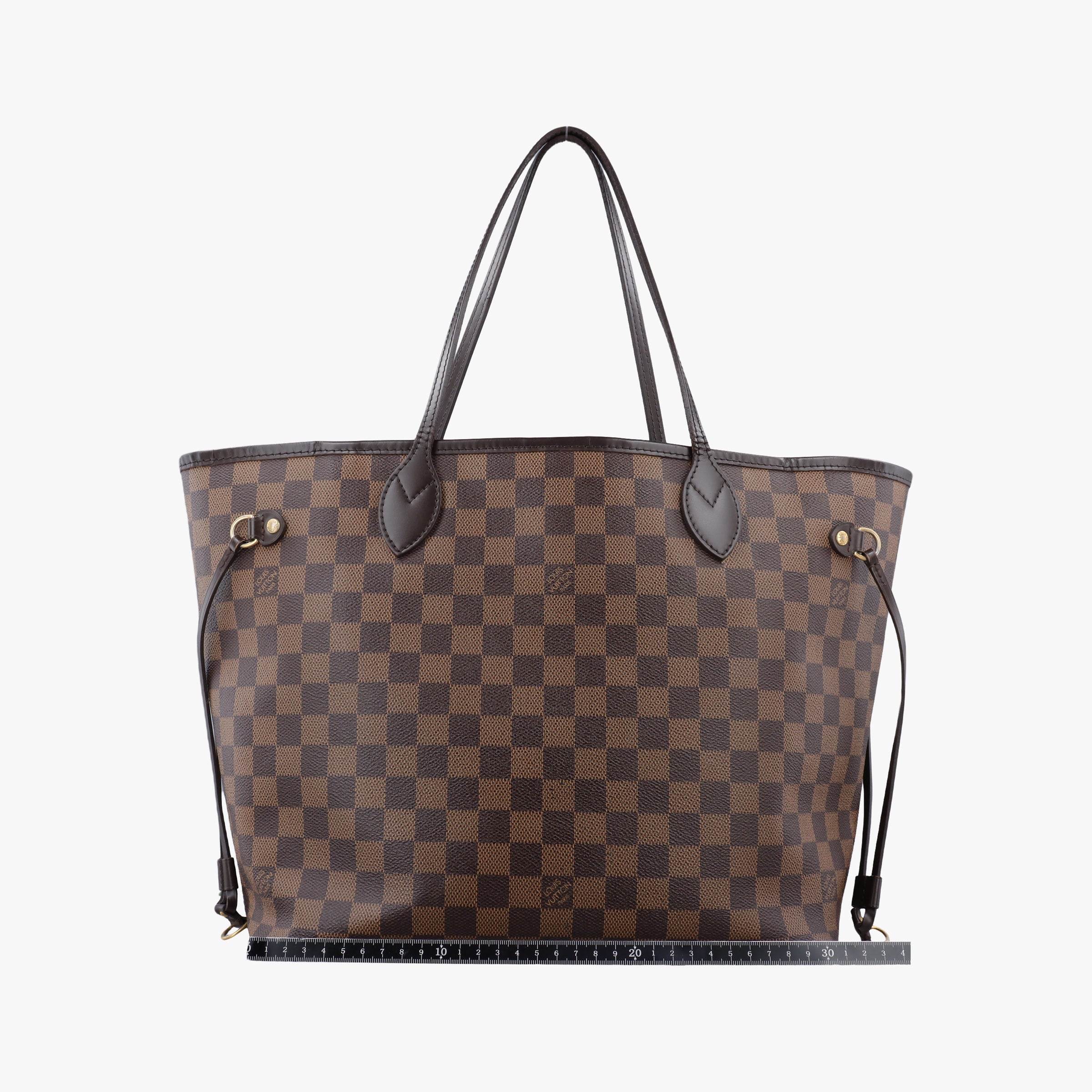 Pre-owned Louis Vuitton NEVERFULL MM EBENE Damier Canvas N51106 handbag | stylenewstar