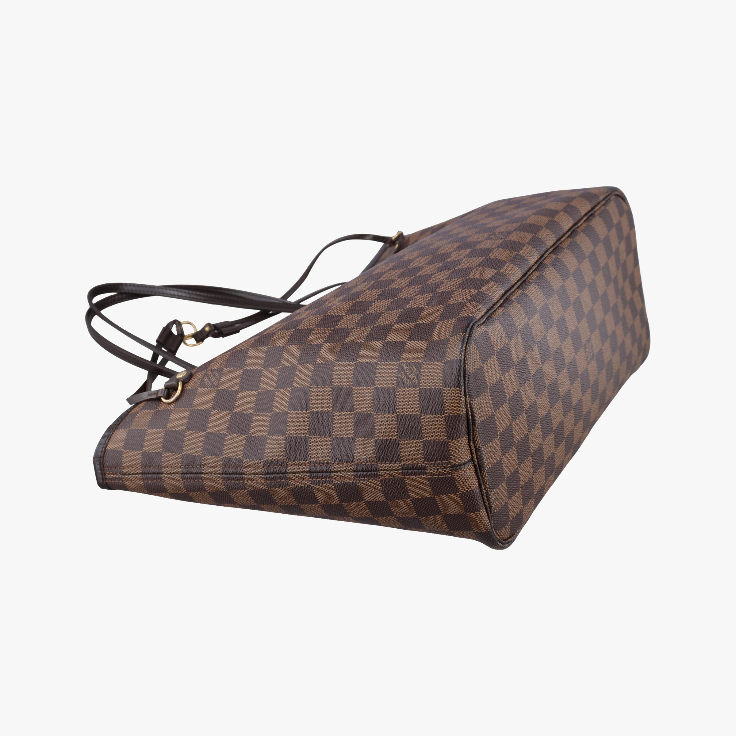 Pre-owned Louis Vuitton NEVERFULL MM EBENE Damier Canvas N51106 handbag | stylenewstar