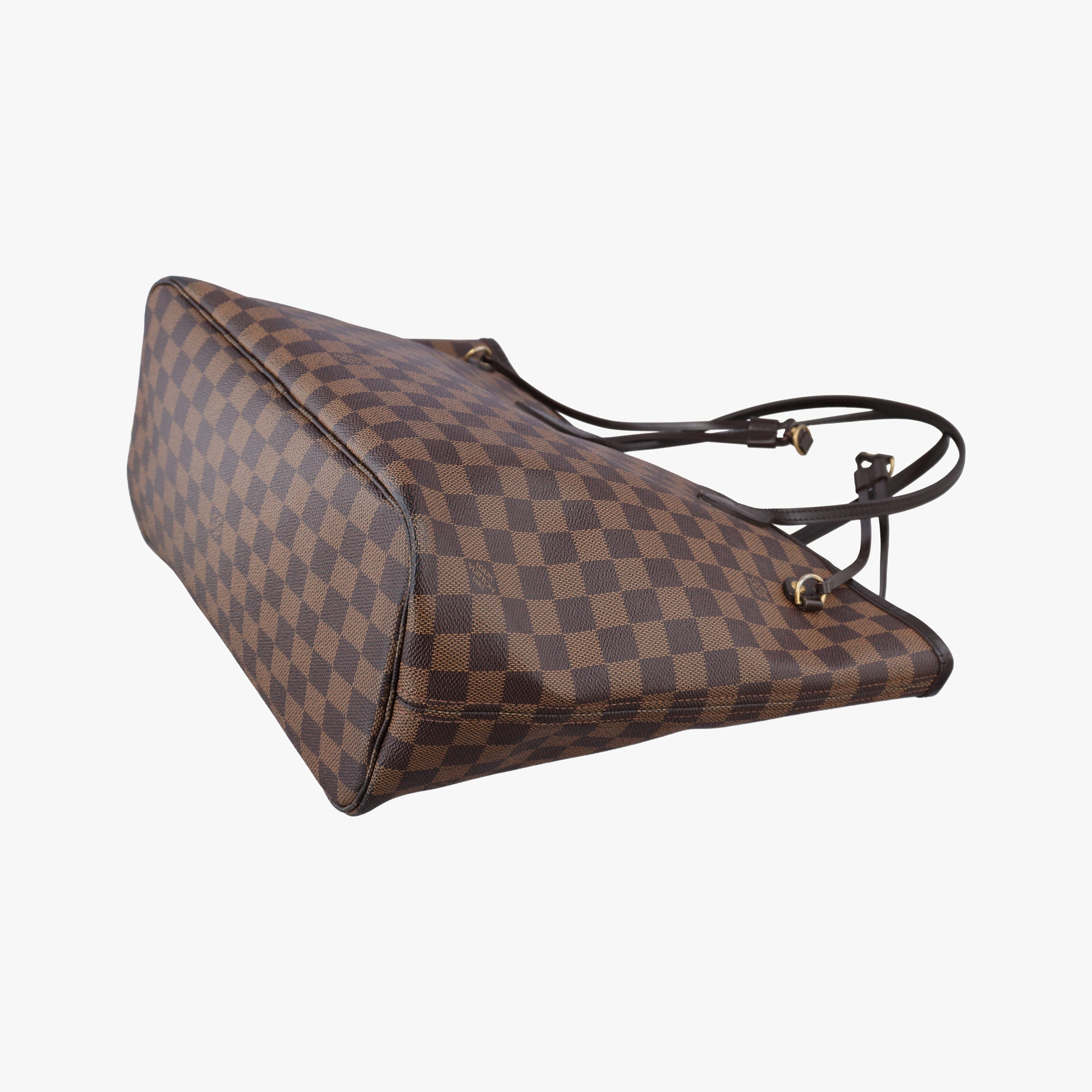Pre-owned Louis Vuitton NEVERFULL MM EBENE Damier Canvas N51106 handbag | stylenewstar
