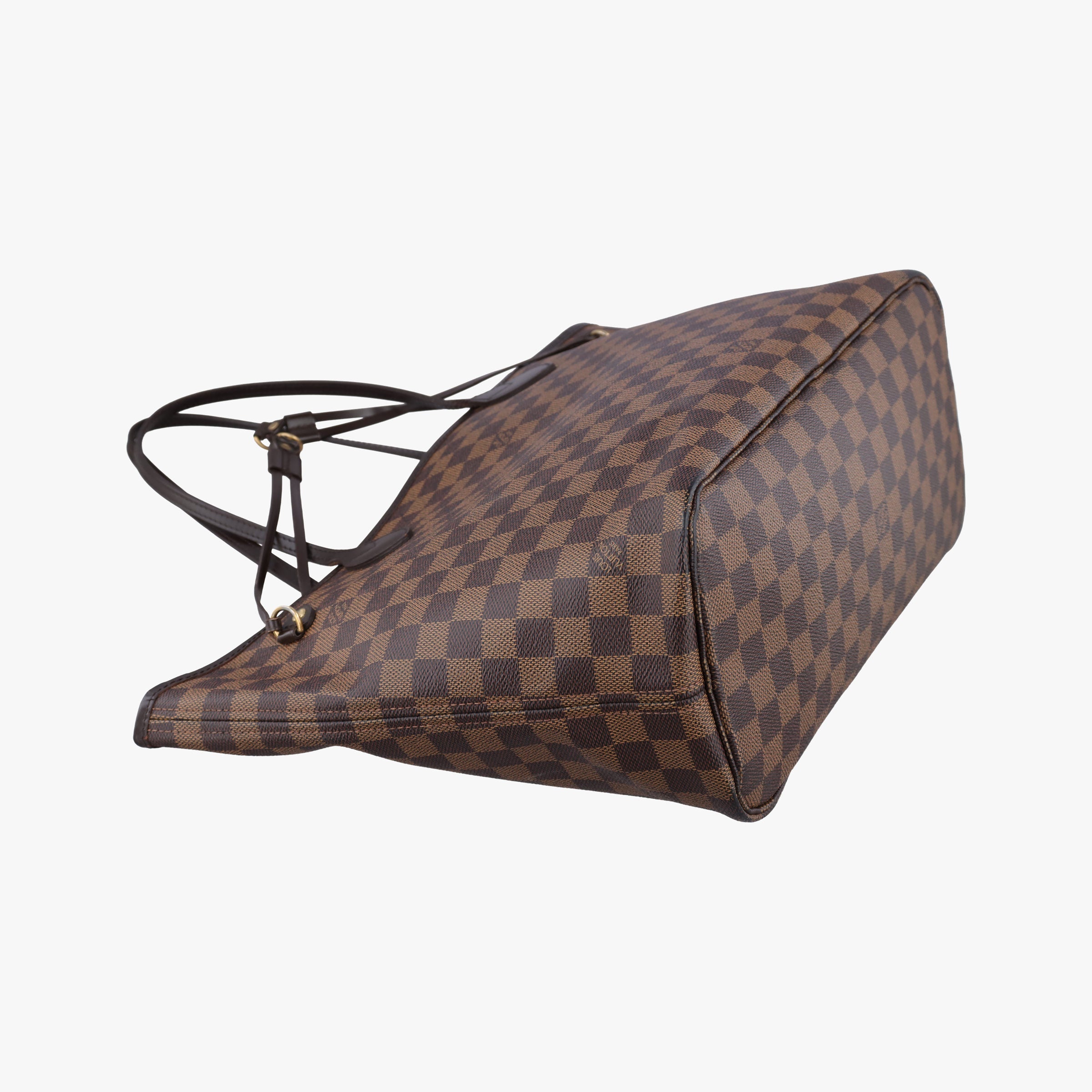 Pre-owned Louis Vuitton NEVERFULL MM EBENE Damier Canvas N51106 handbag | stylenewstar
