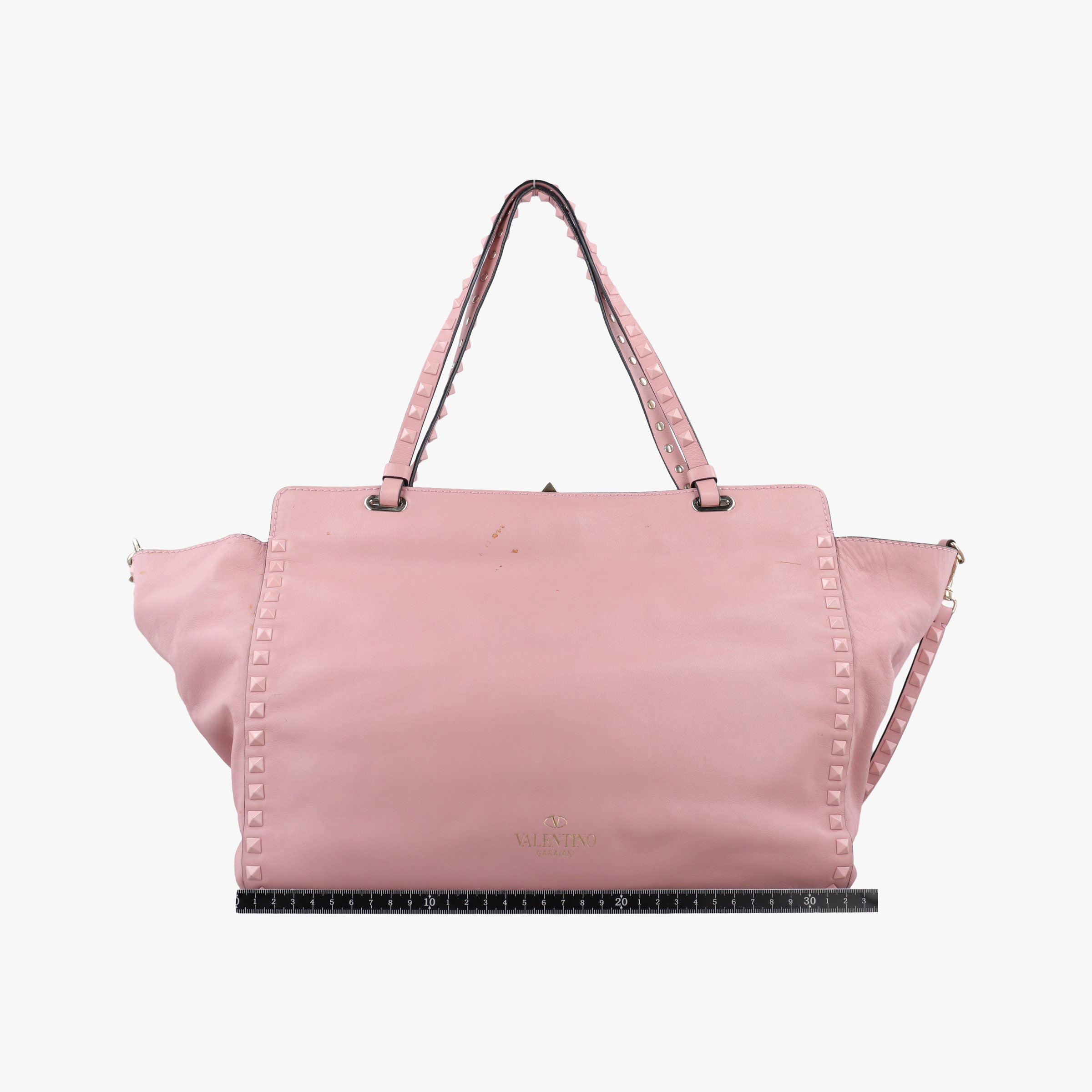 Pre-owned Valentino Rockstud Pink leather  shoulderbag | stylenewstar
