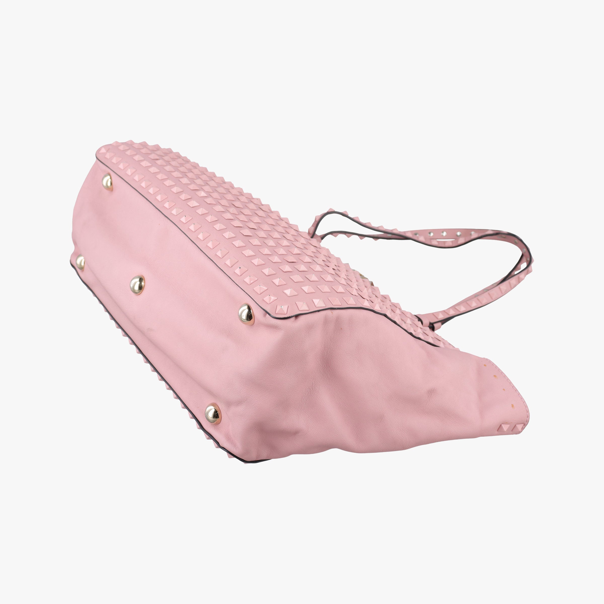 Pre-owned Valentino Rockstud Pink leather  shoulderbag | stylenewstar