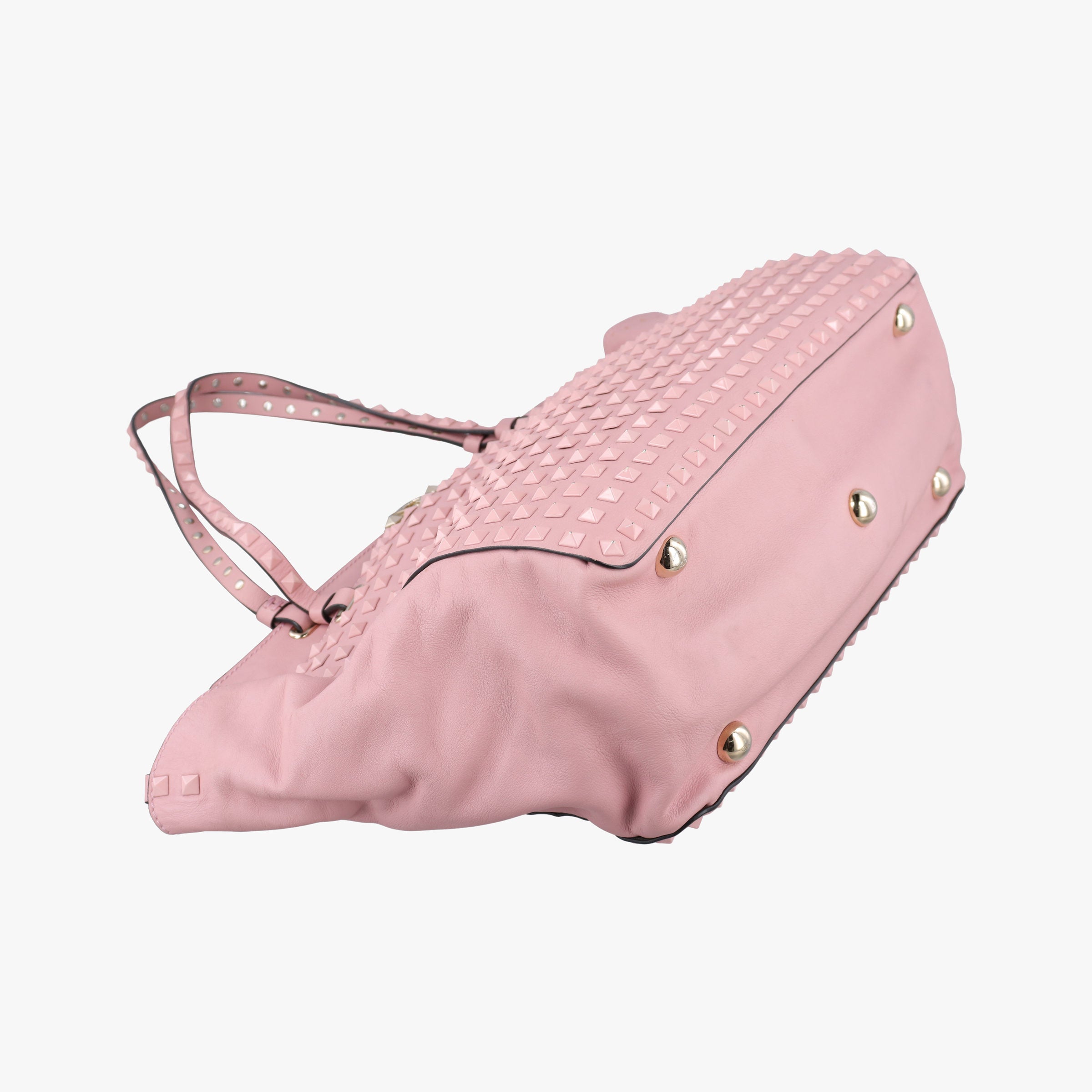Pre-owned Valentino Rockstud Pink leather  shoulderbag | stylenewstar