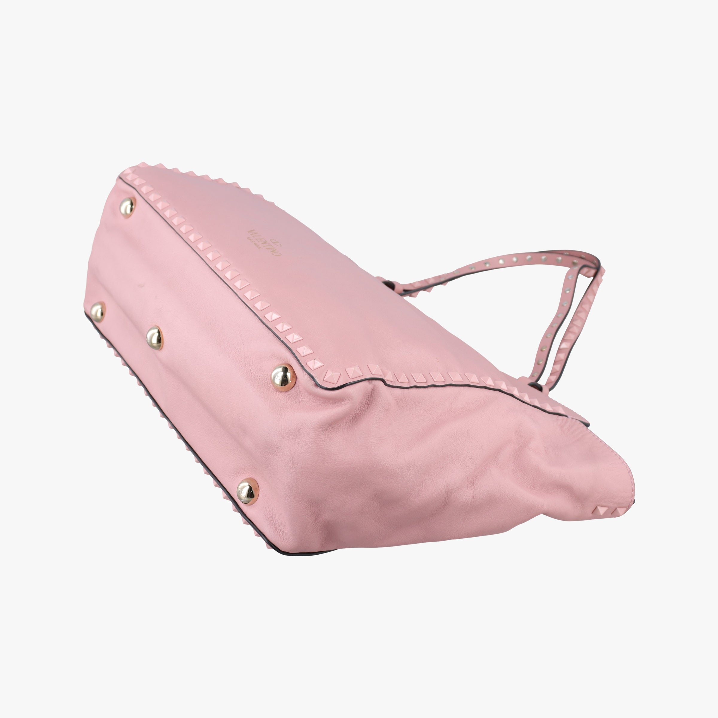 Pre-owned Valentino Rockstud Pink leather  shoulderbag | stylenewstar