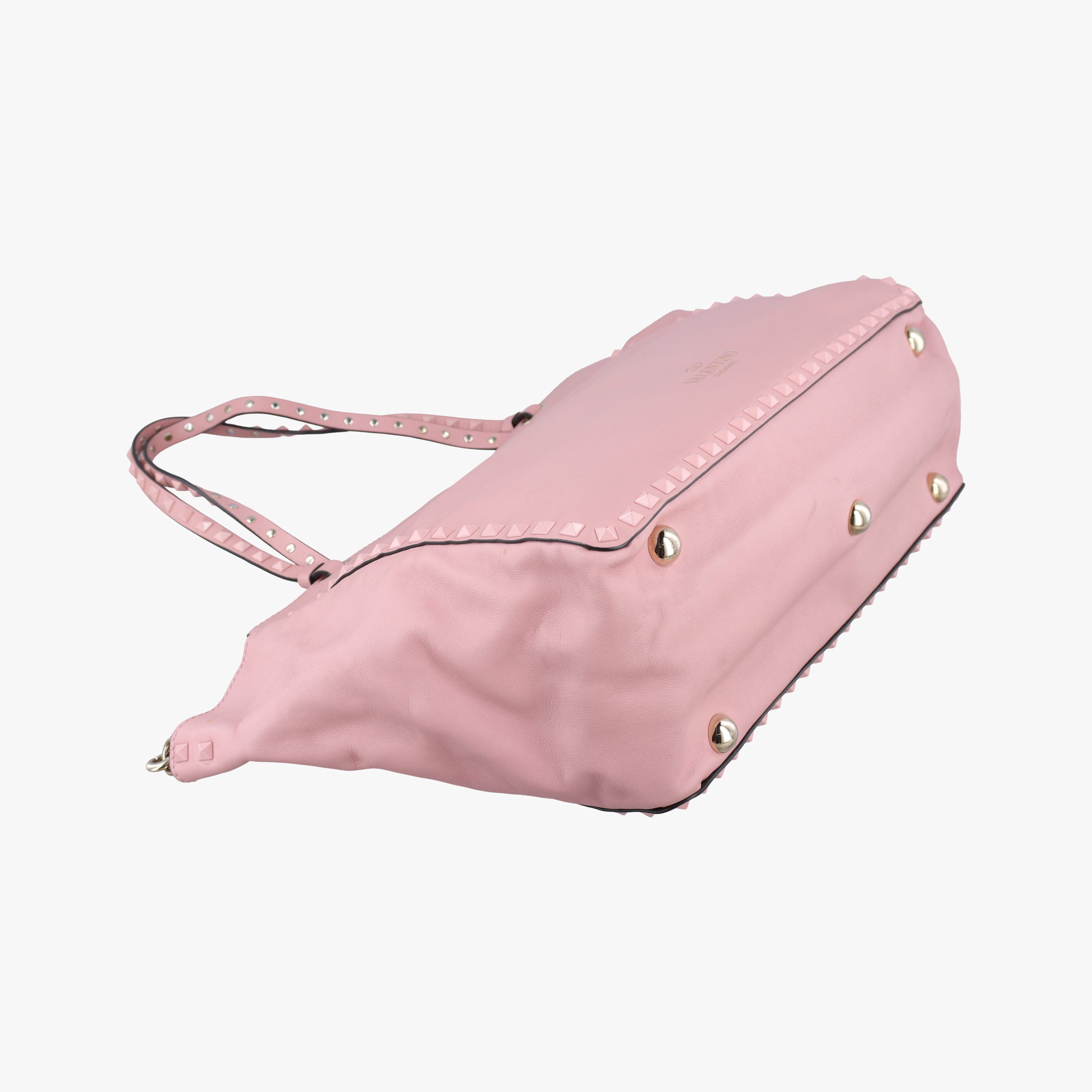 Pre-owned Valentino Rockstud Pink leather  shoulderbag | stylenewstar