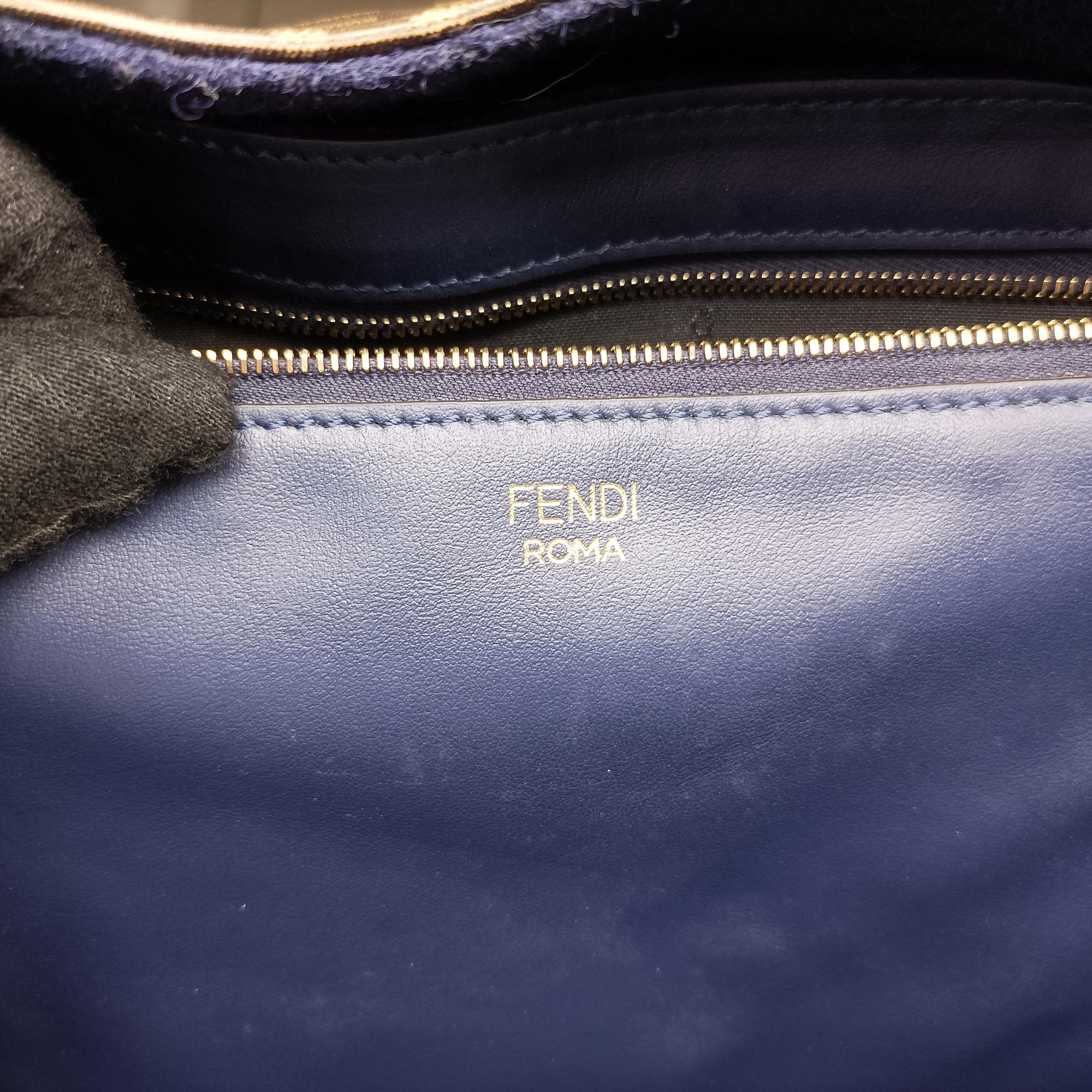 Pre-owned Fendi Fila Collaboration Zucca Brown×multicolor PVC coated canvas x Leather 8BH357 handbag | stylenewstar